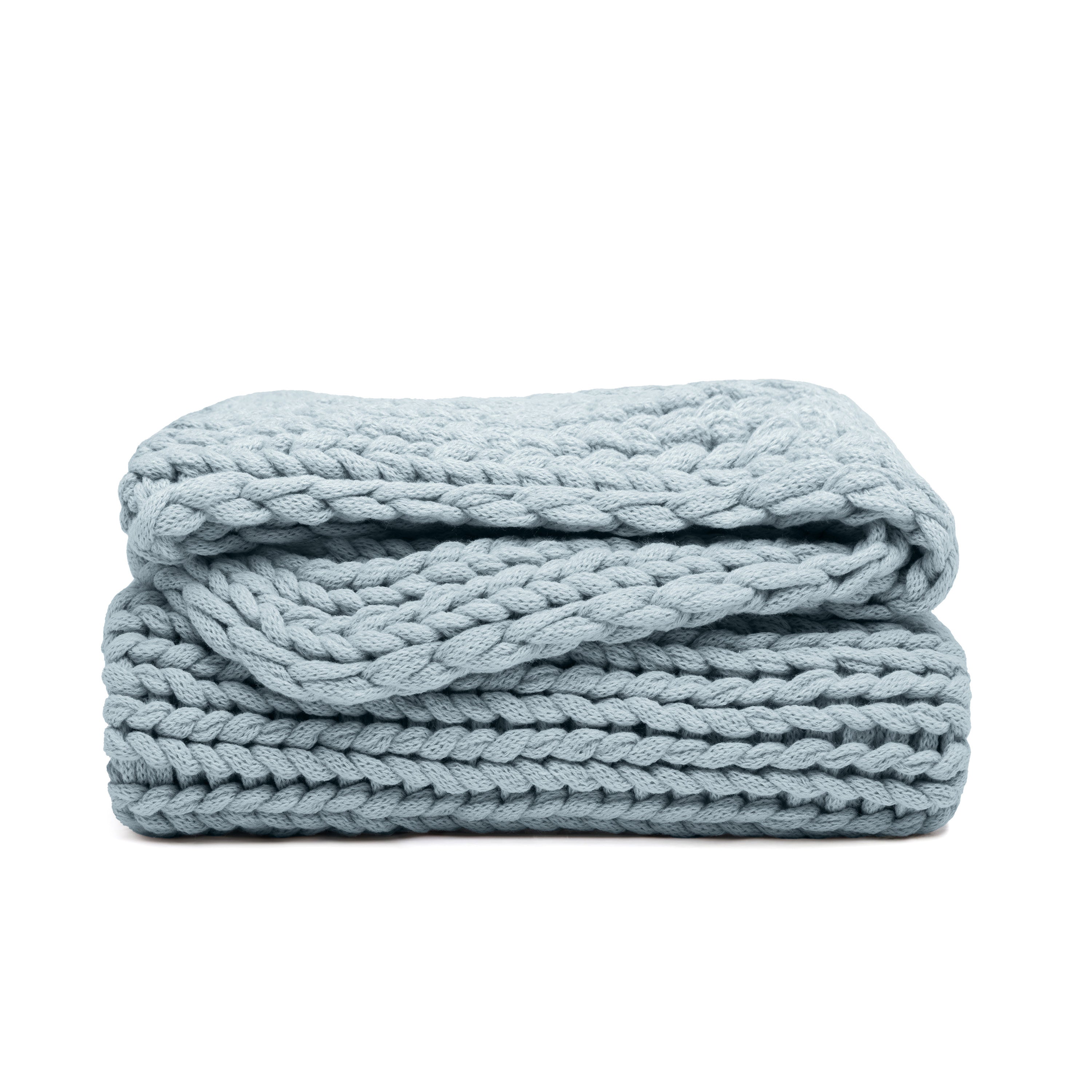 Chunky Hand-Knit Oversized Throw Blanket
