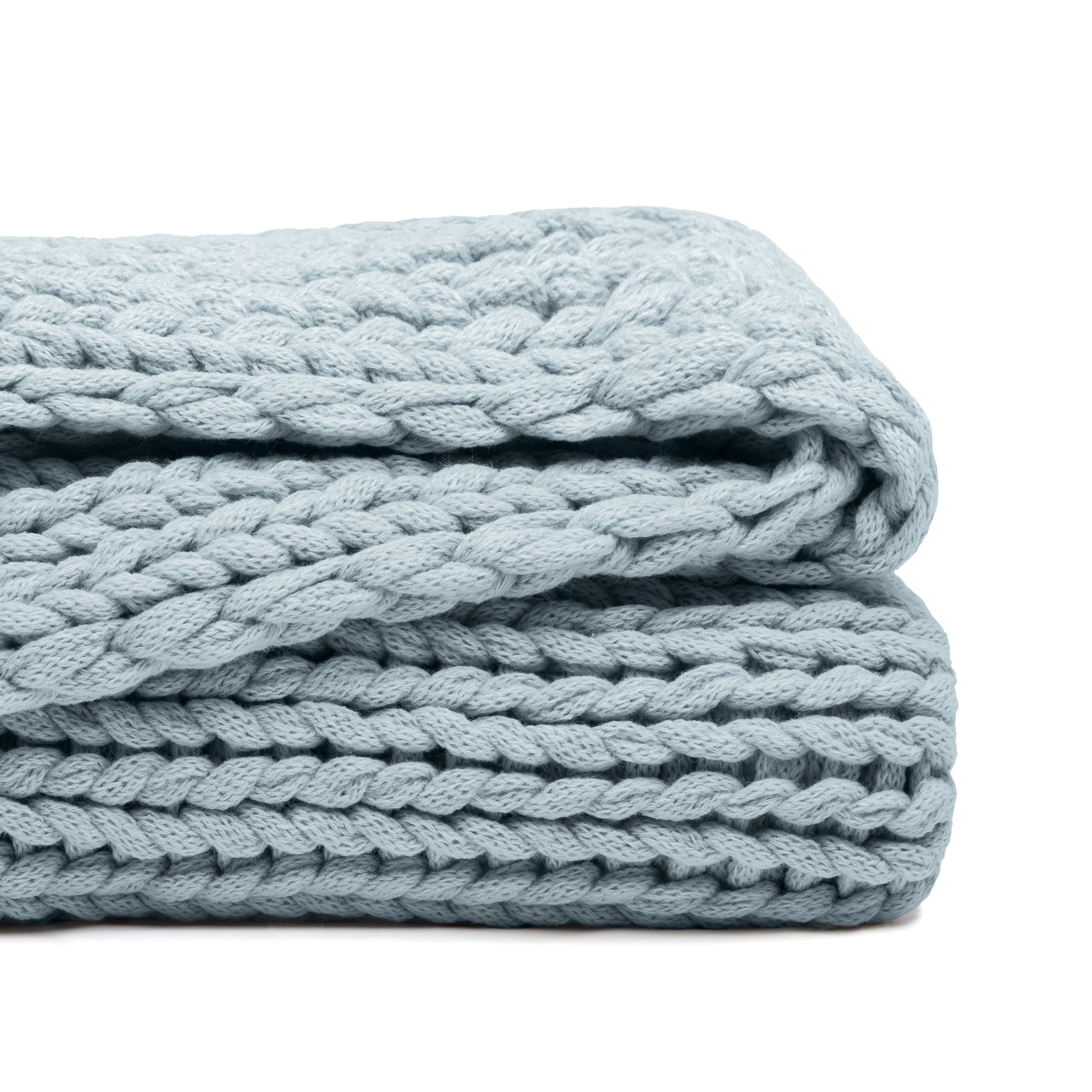 Chunky Hand-Knit Oversized Throw Blanket