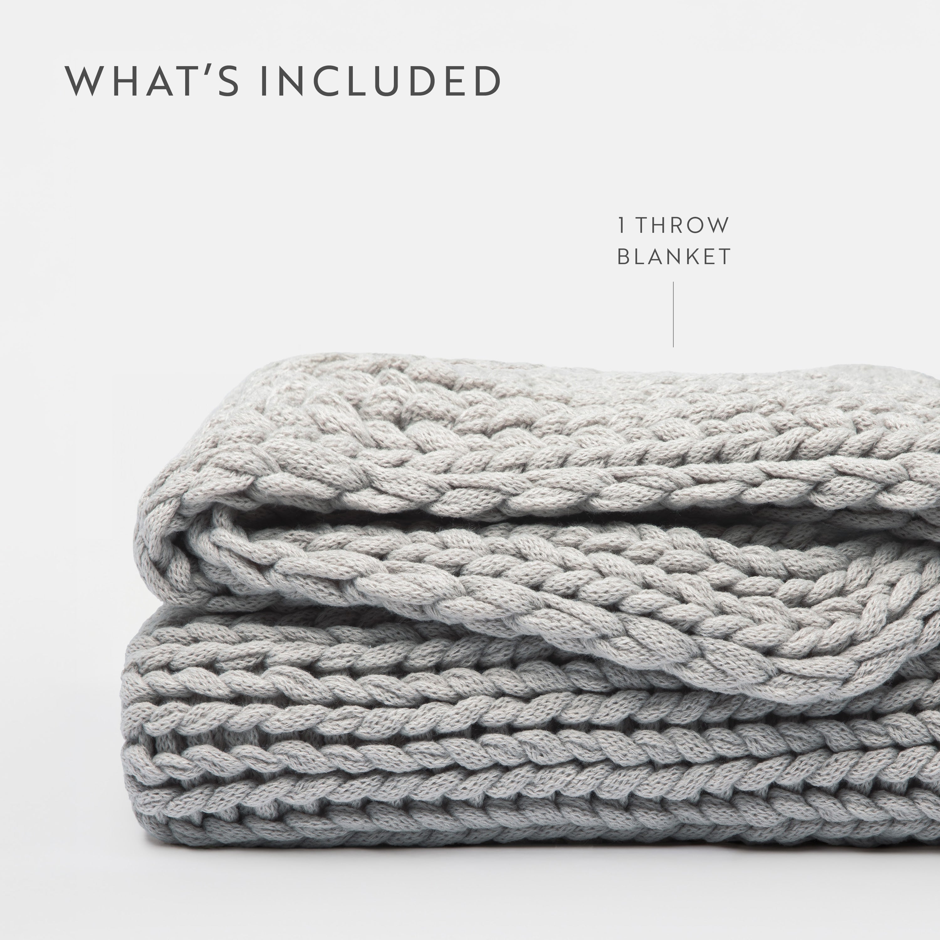 Chunky Hand-Knit Oversized Throw Blanket