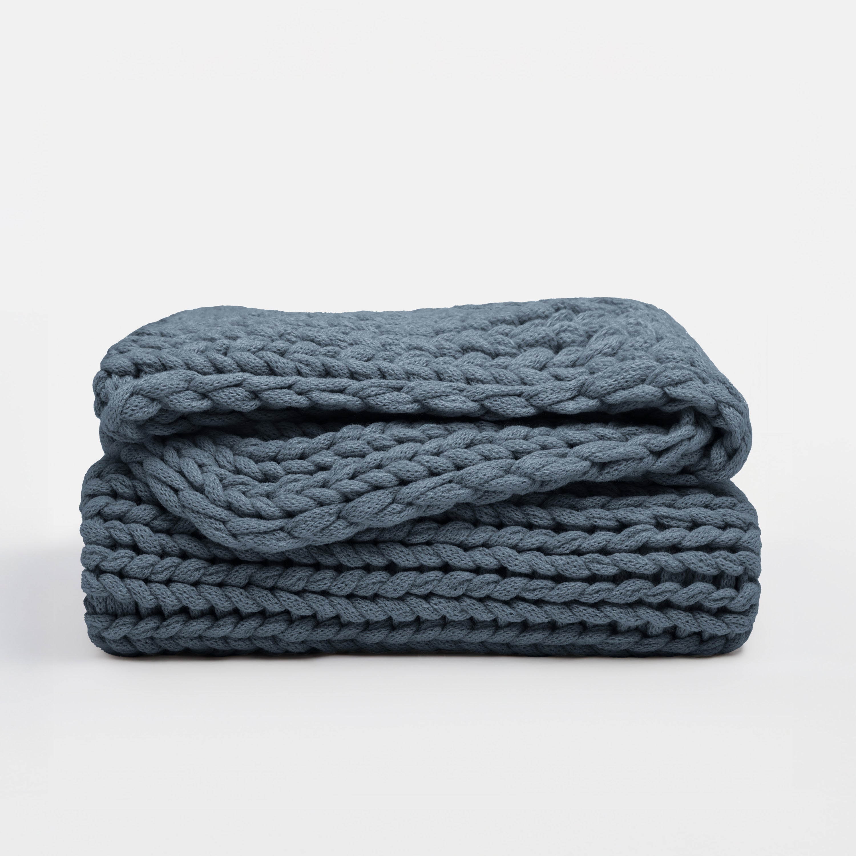 Chunky Hand-Knit Oversized Throw Blanket