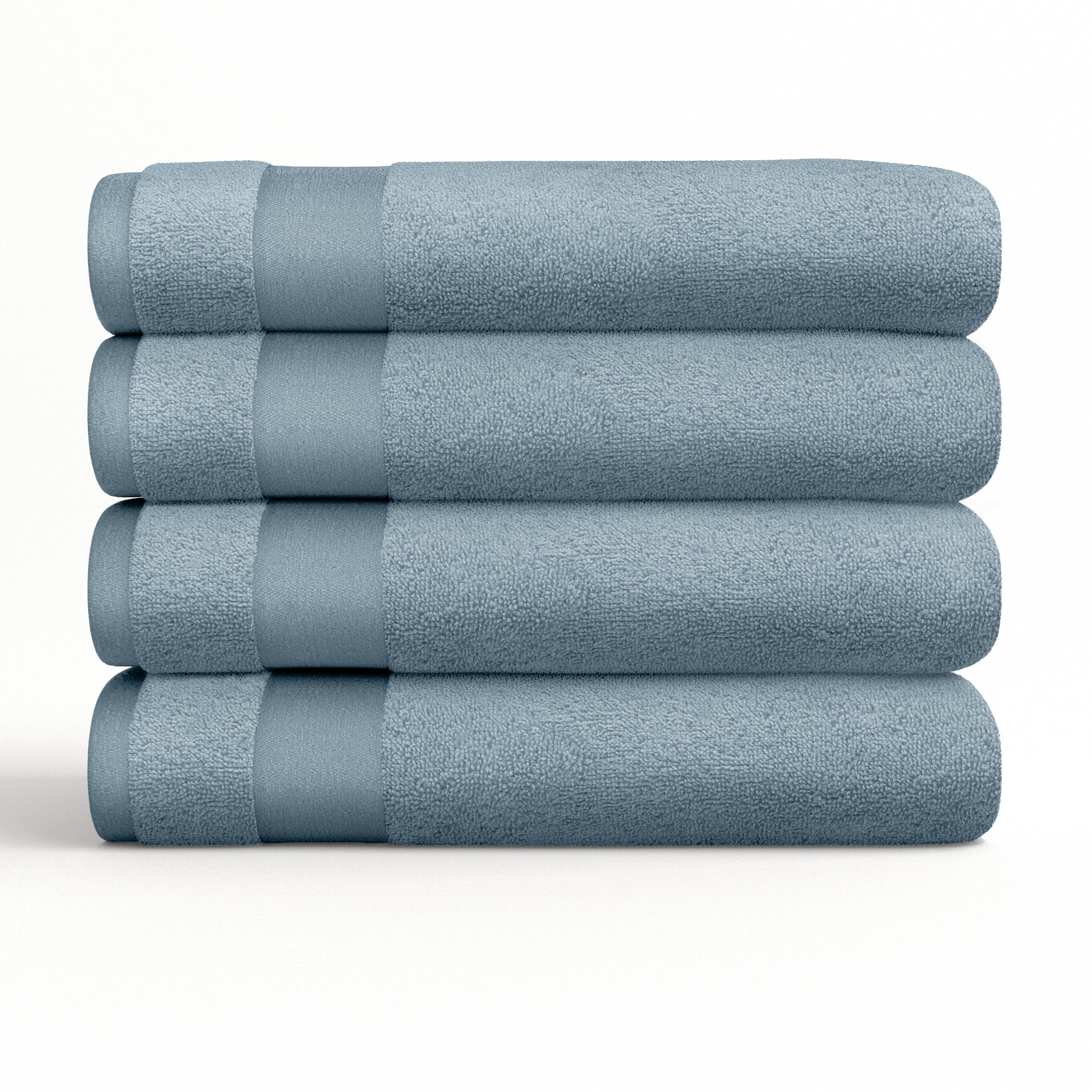 4-Piece Hotel-Quality 100% Bath Towel Set
