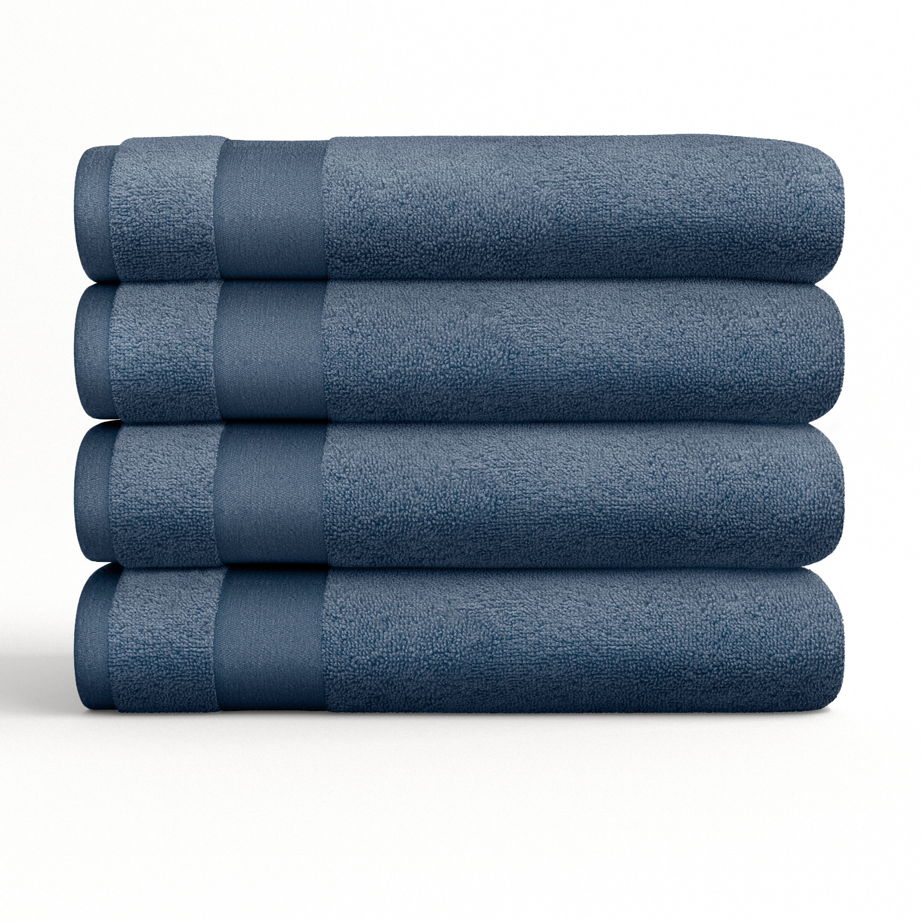 4-Piece Hotel-Quality 100% Bath Towel Set