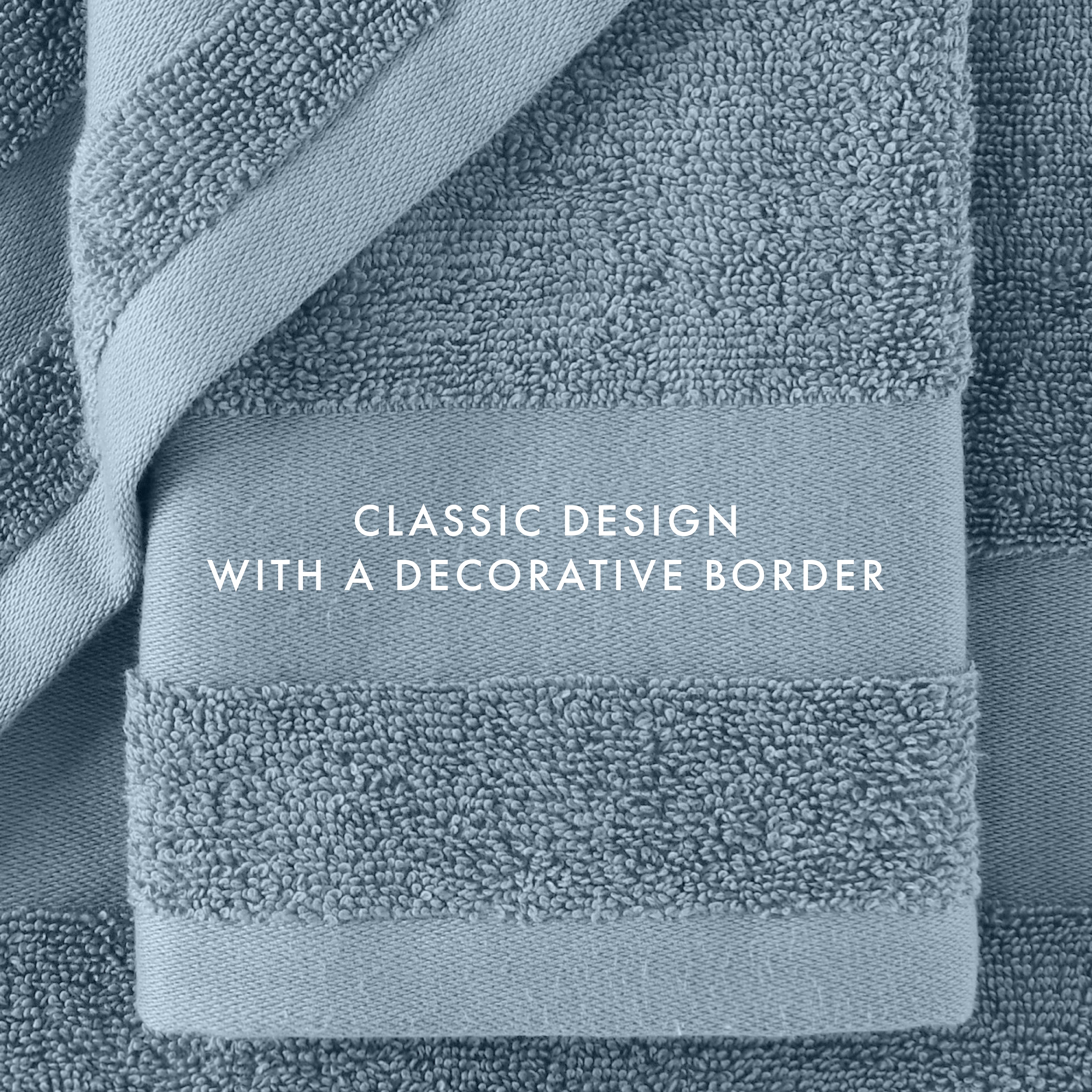 6-Piece Hotel-Quality 100% Cotton Bath Towel Set