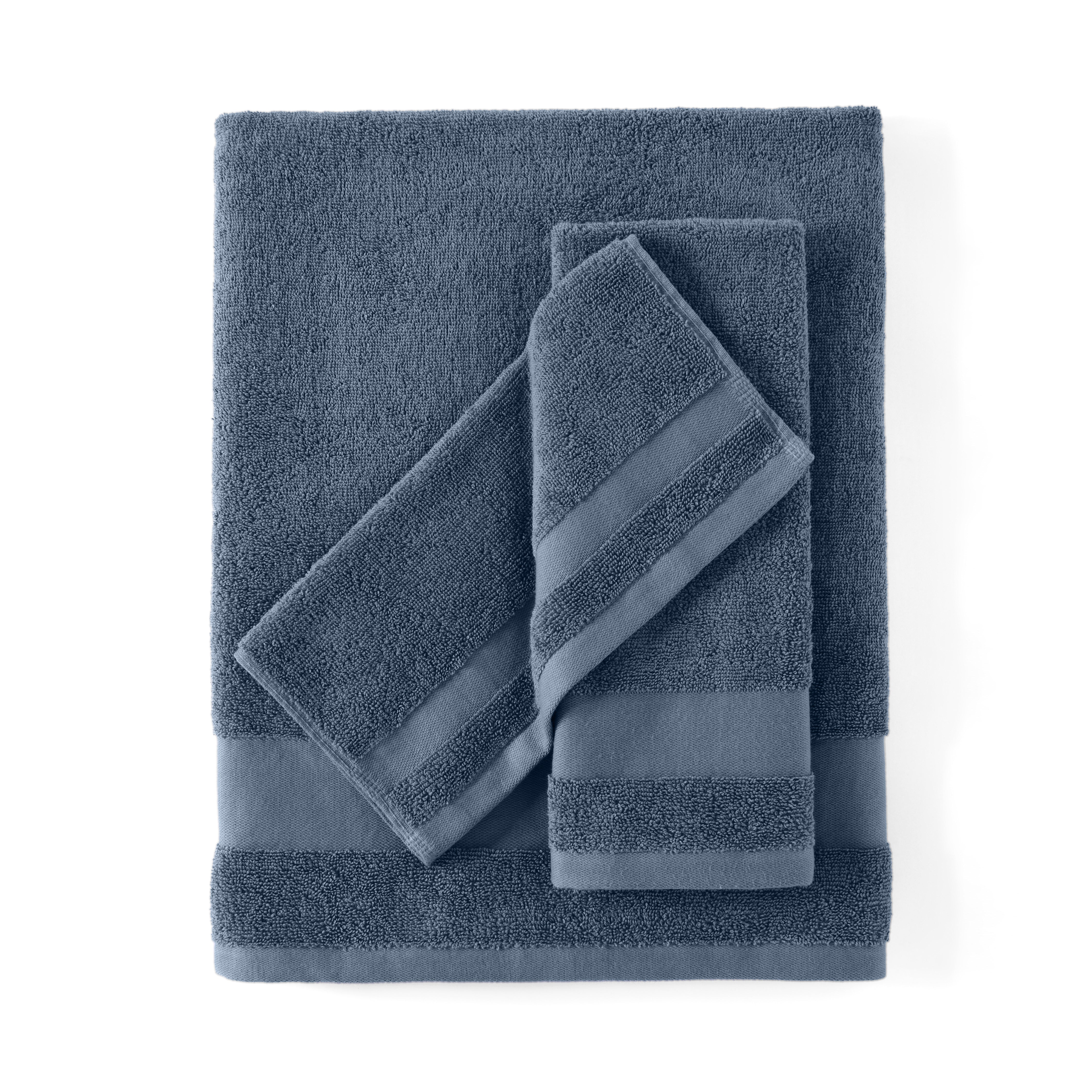 6-Piece Hotel-Quality 100% Cotton Bath Towel Set
