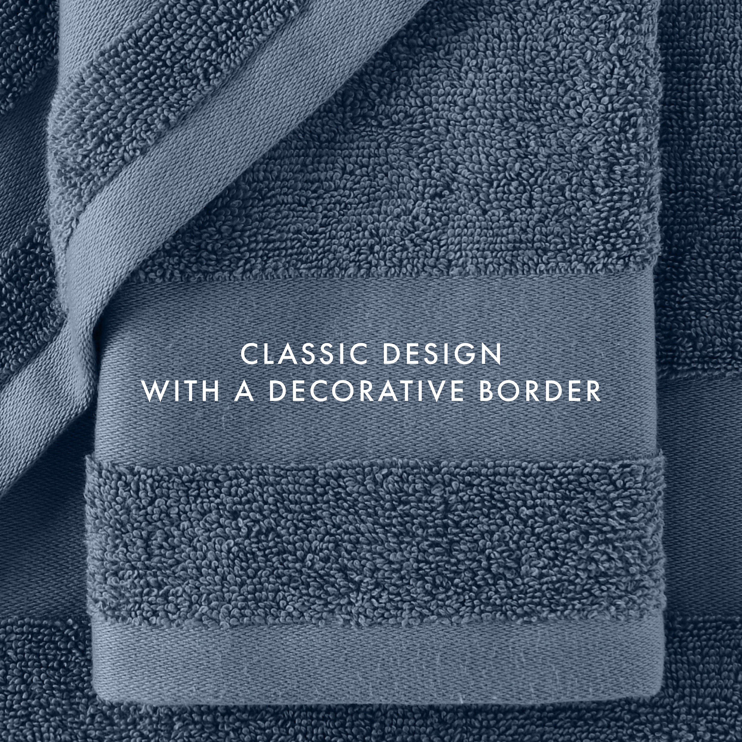 6-Piece Hotel-Quality 100% Cotton Bath Towel Set