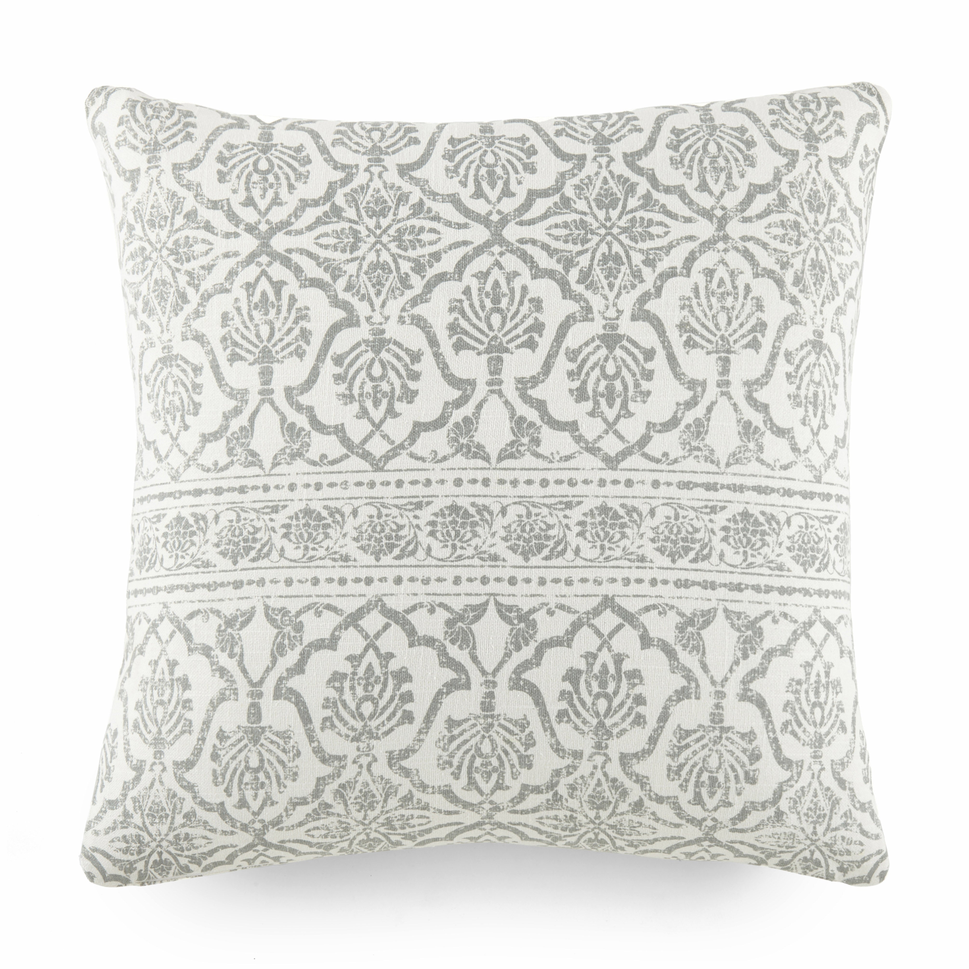 Antique Floral Elegant Cotton Decor Throw Pillow Cover