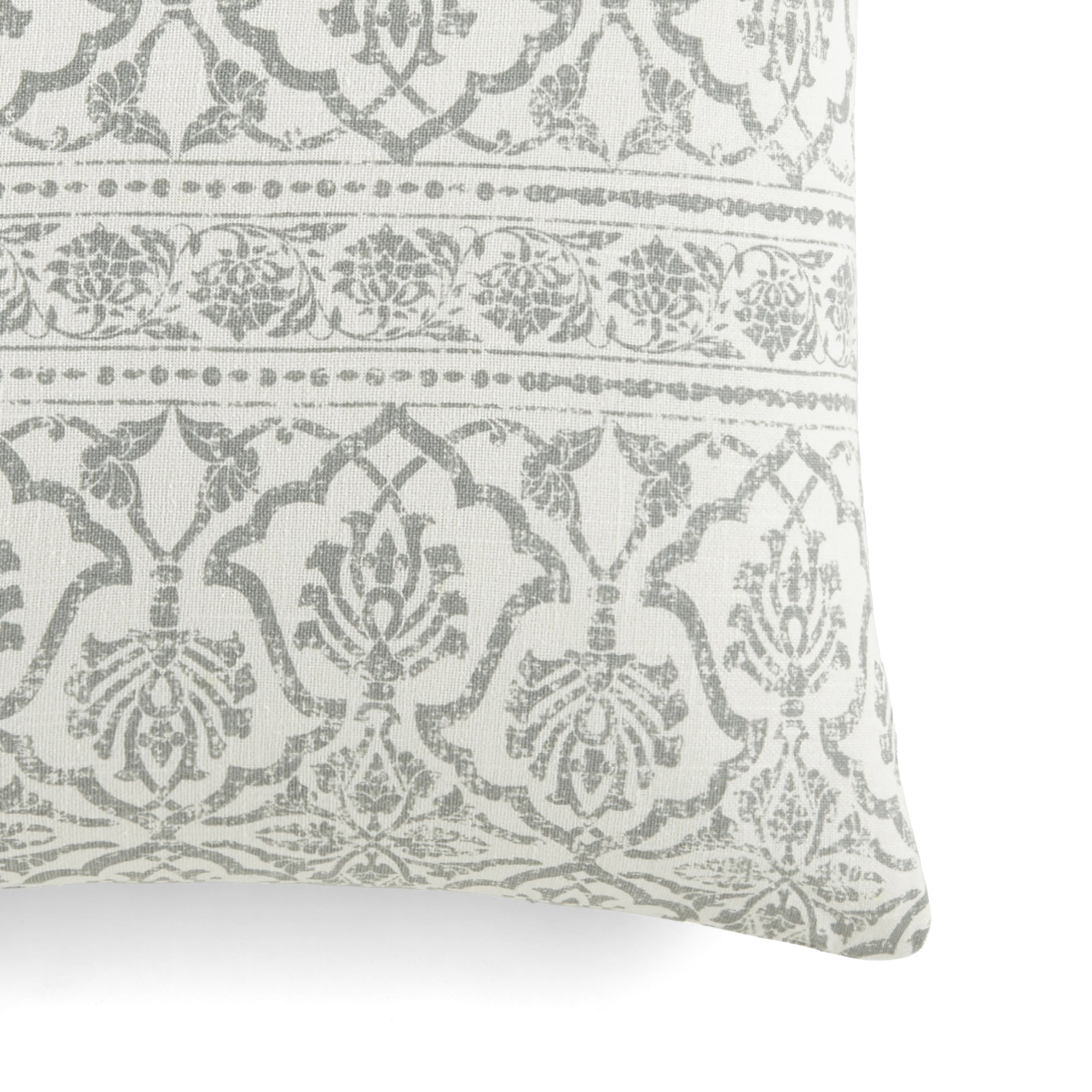 Antique Floral Elegant Cotton Decor Throw Pillow Cover