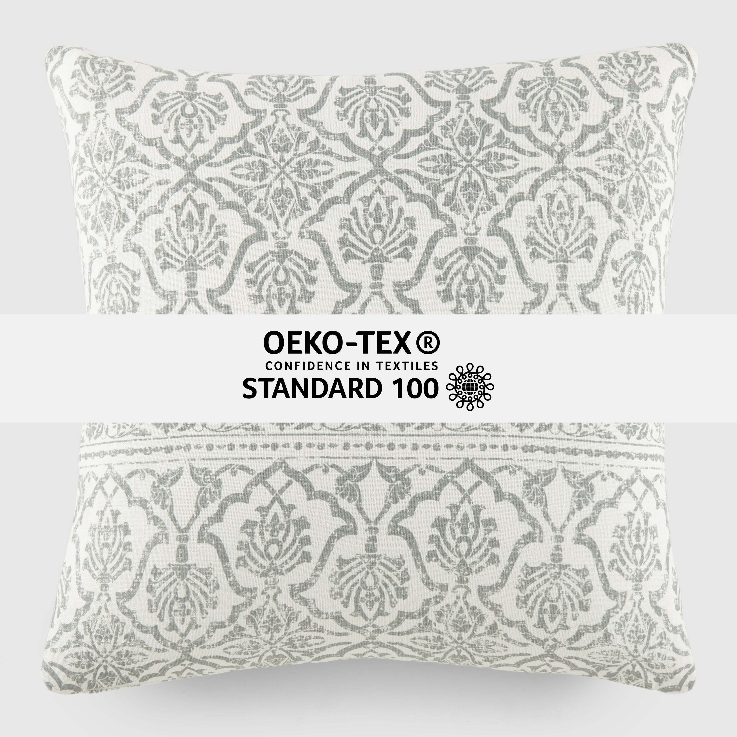 Antique Floral Elegant Cotton Decor Throw Pillow Cover