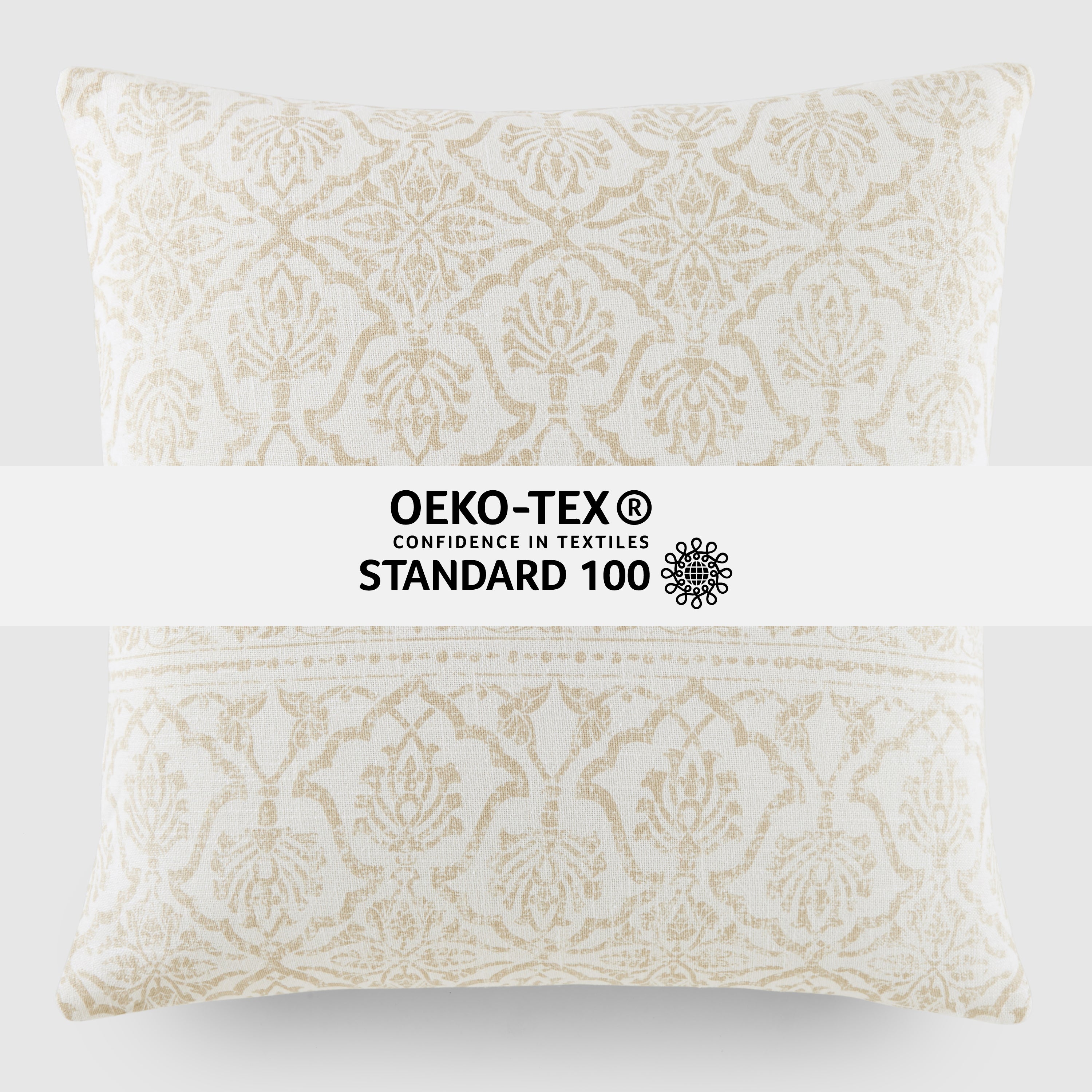 Antique Floral Elegant Cotton Decor Throw Pillow Cover