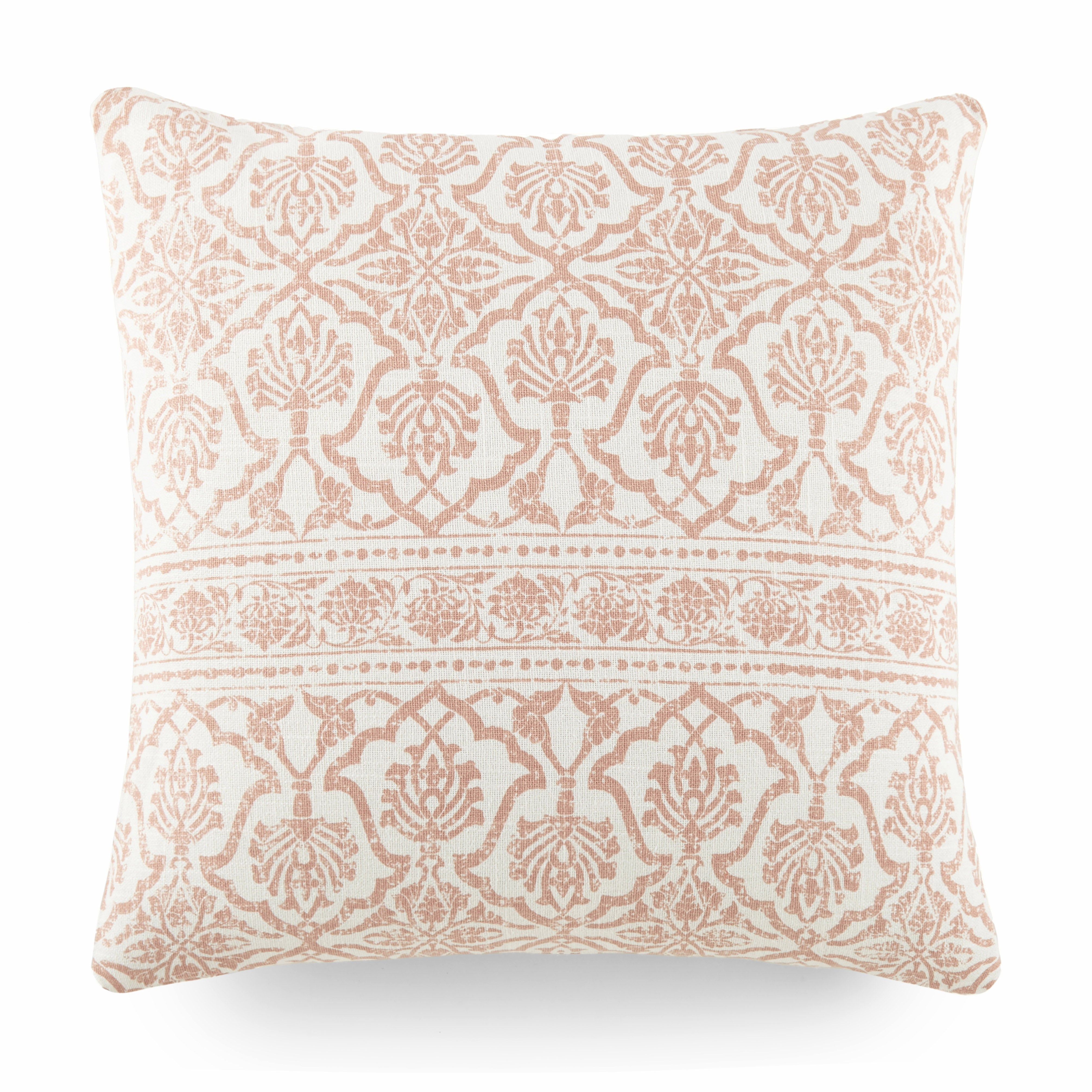 Antique Floral Elegant Cotton Decor Throw Pillow Cover