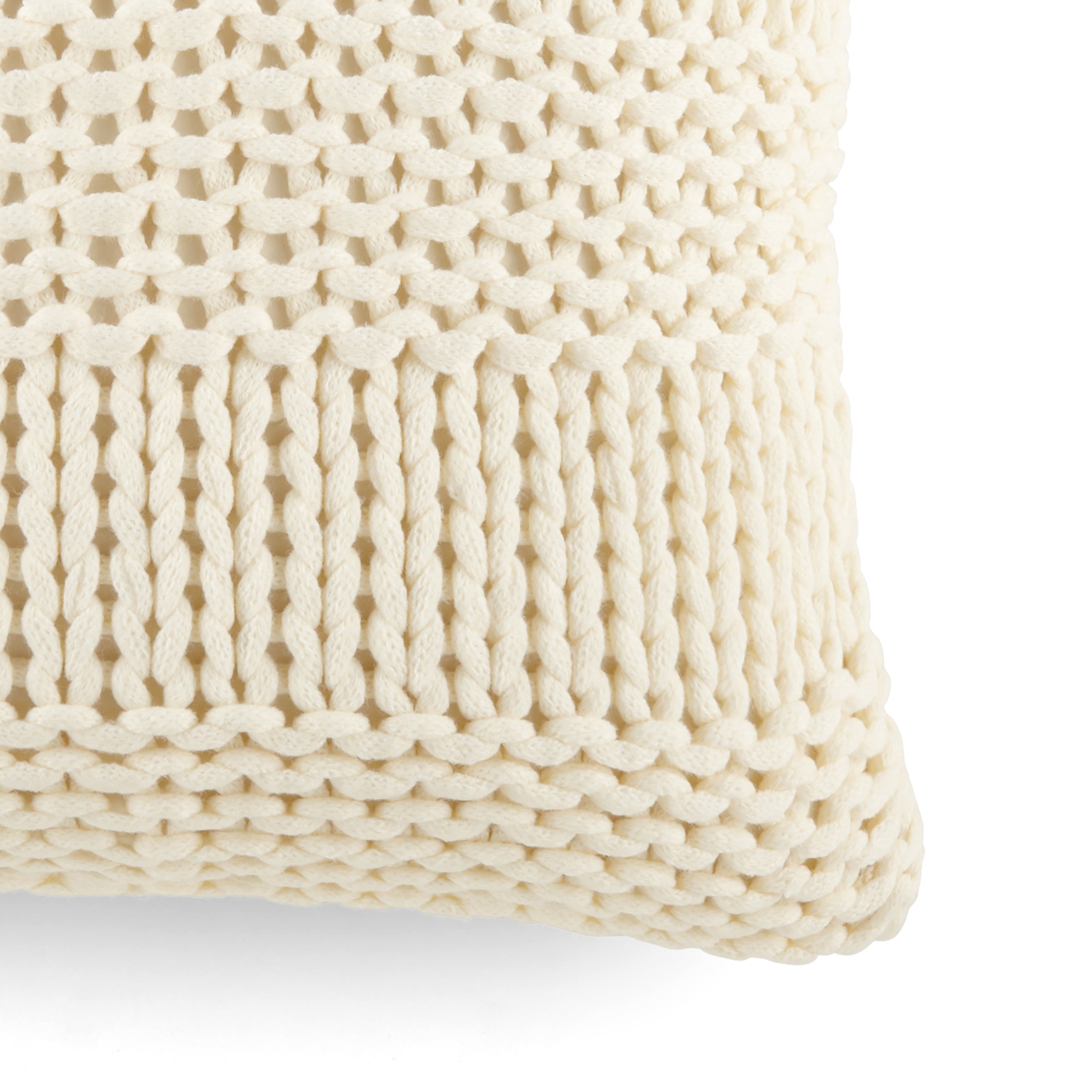 Cozy Chunky Knit Acrylic Decor Throw Pillow Cover