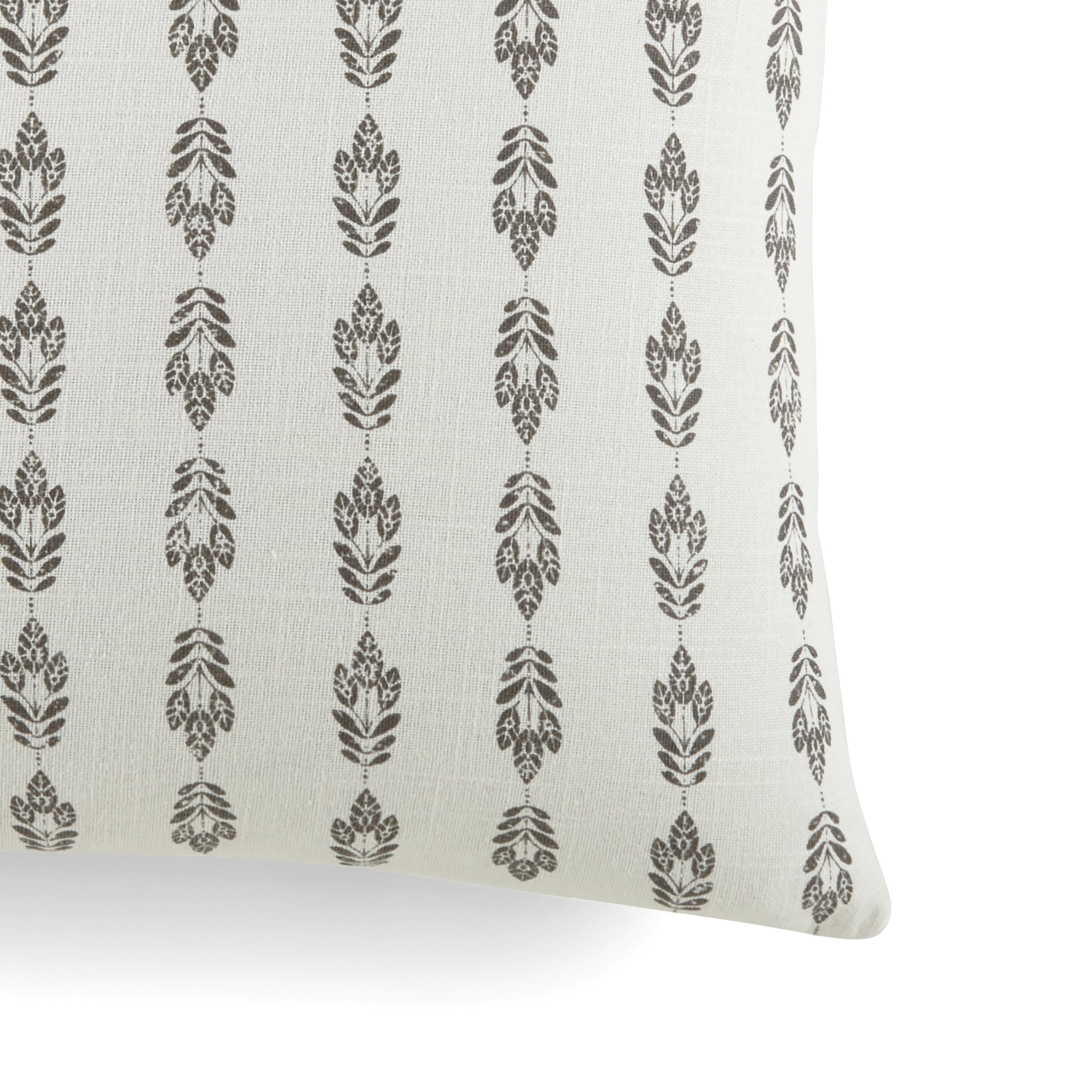 Folk Leaves Elegant Cotton Decor Throw Pillow Cover