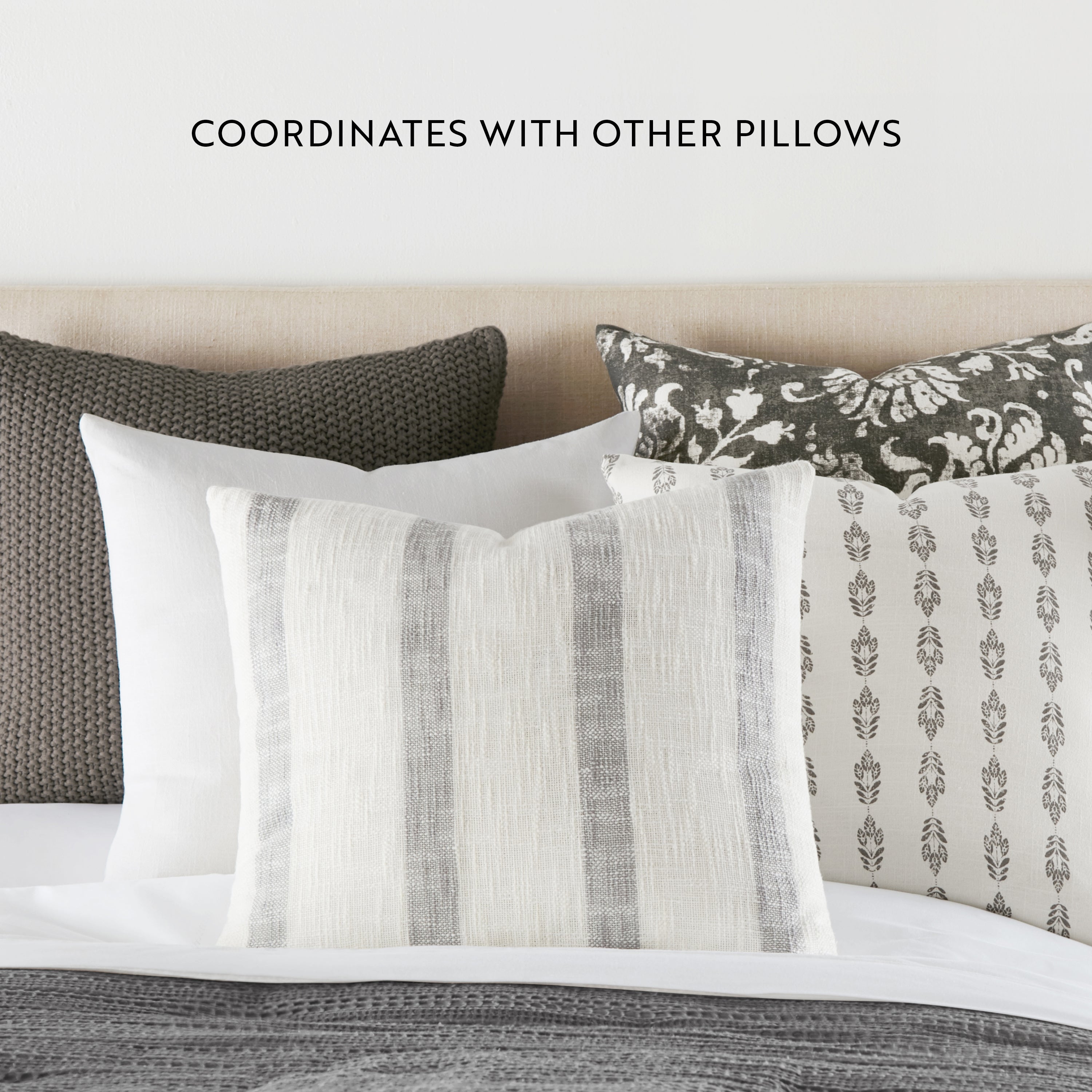 Folk Leaves Elegant Cotton Decor Throw Pillow Cover
