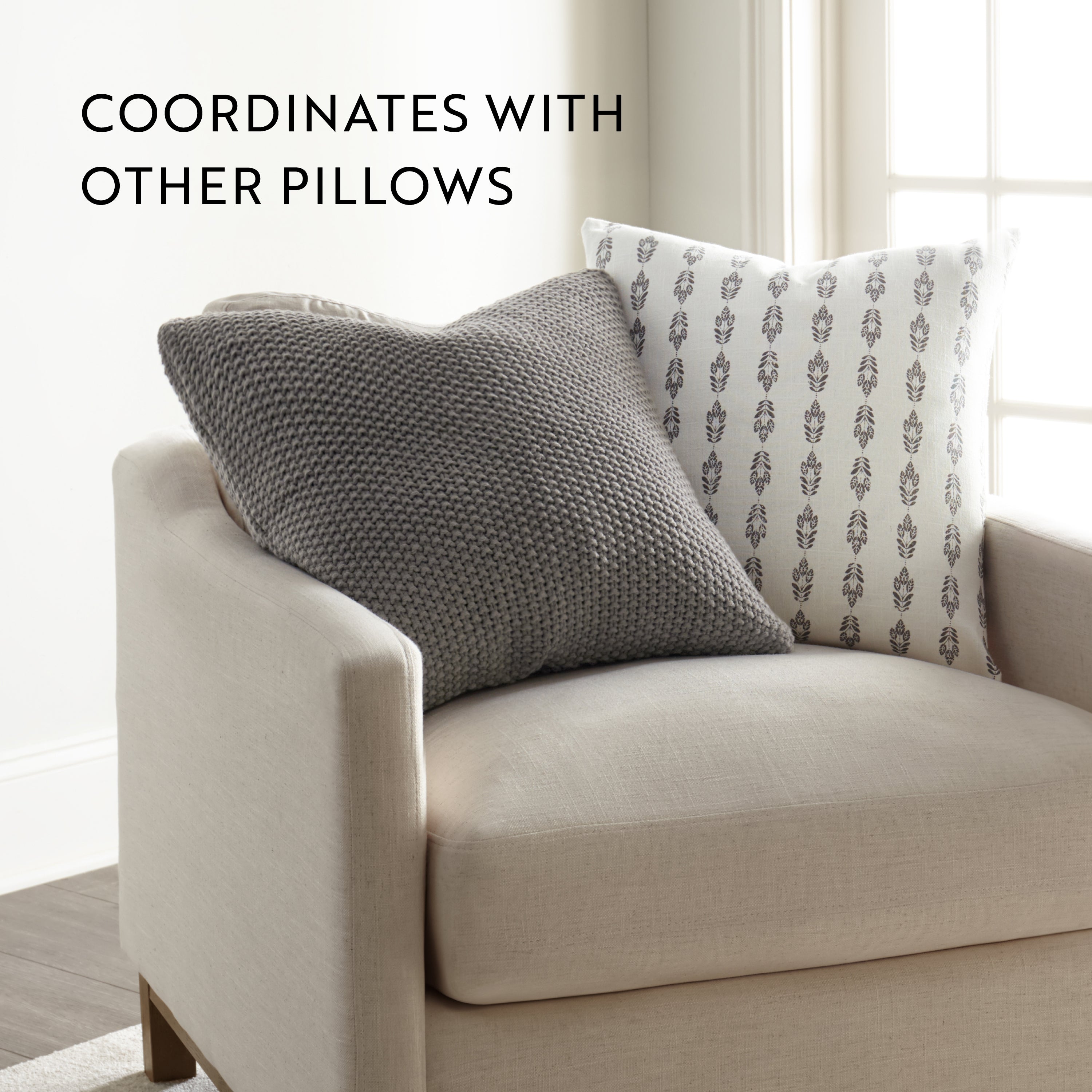 Folk Leaves Elegant Cotton Decor Throw Pillow Cover