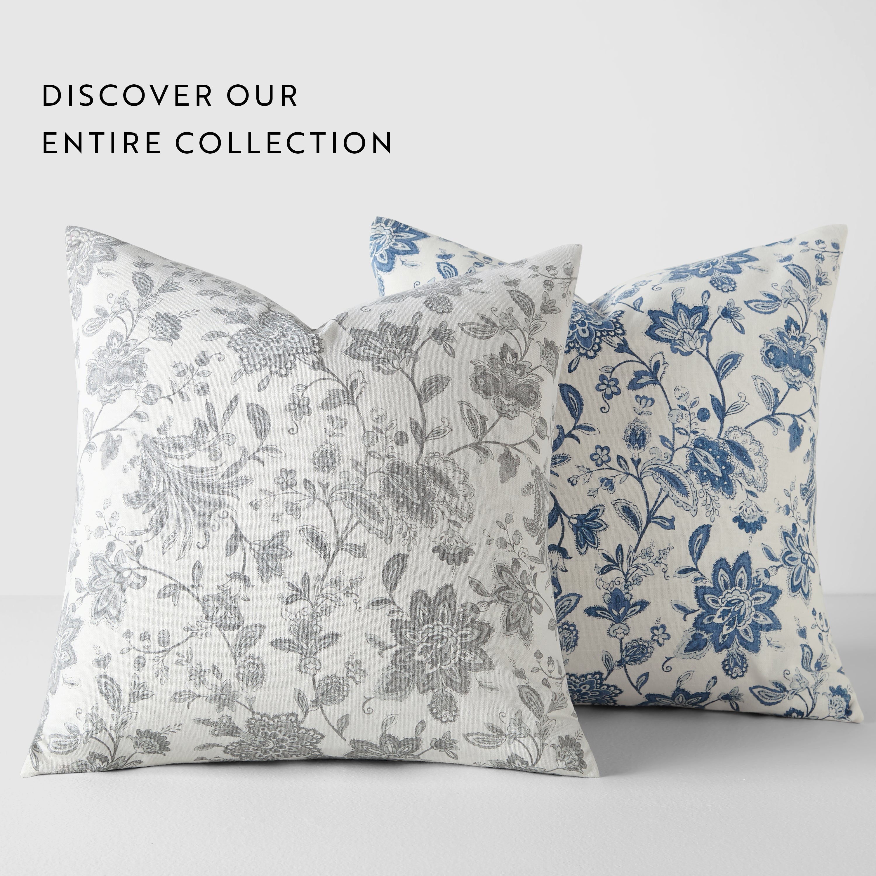 Jacobean Elegant Cotton Decor Throw Pillow Cover