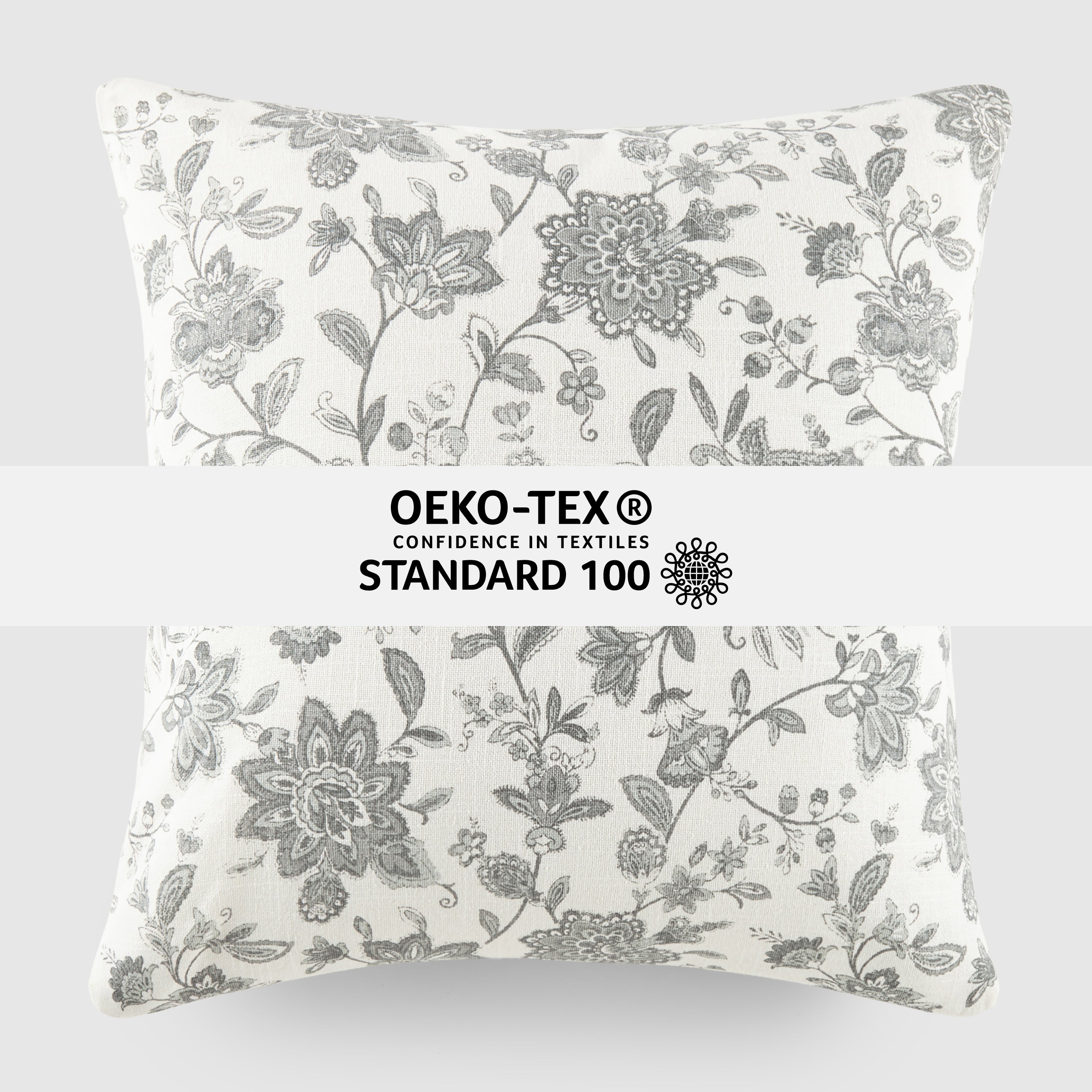 Jacobean Elegant Cotton Decor Throw Pillow Cover