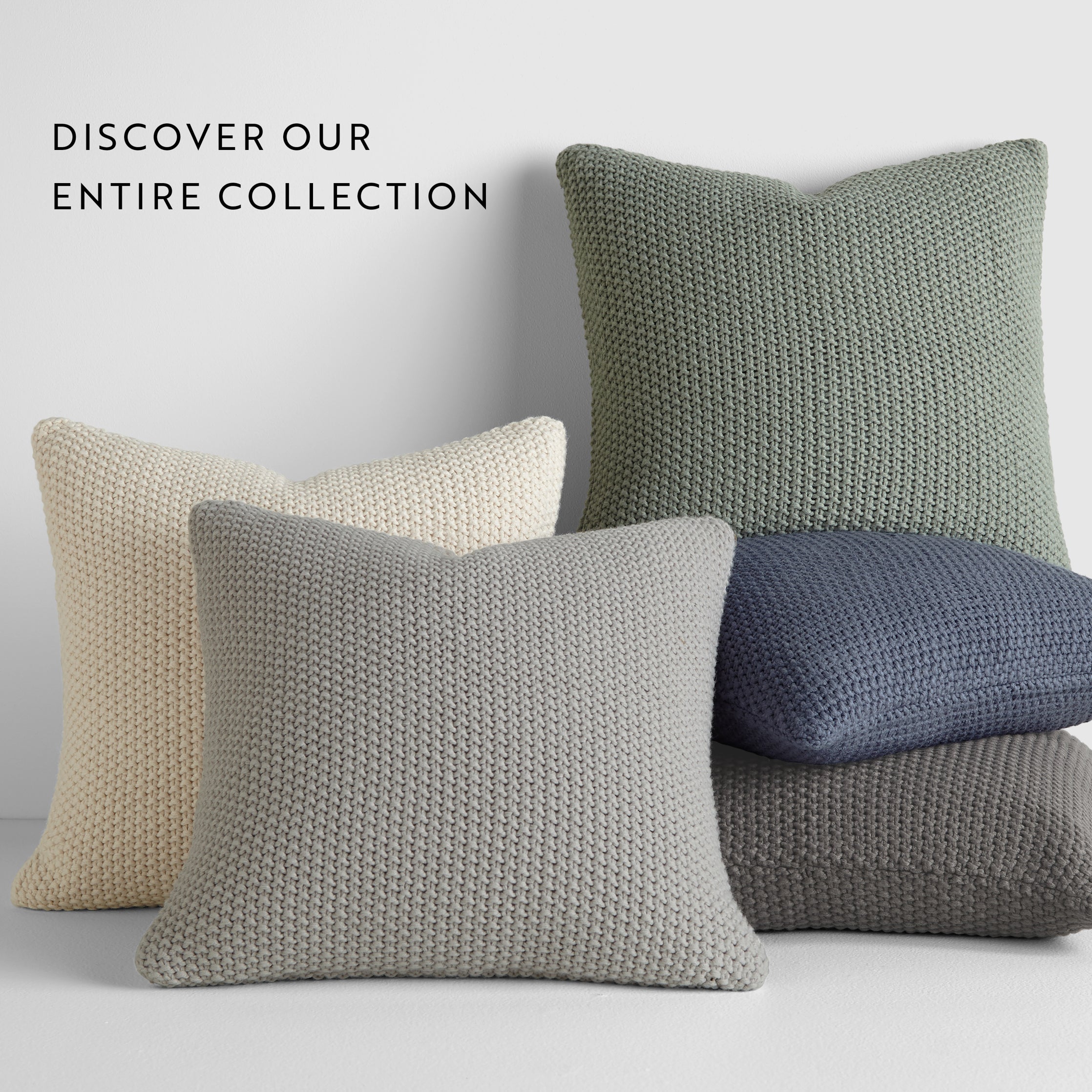 Seed Stitch Knit Acrylic Decor Throw Pillow Cover
