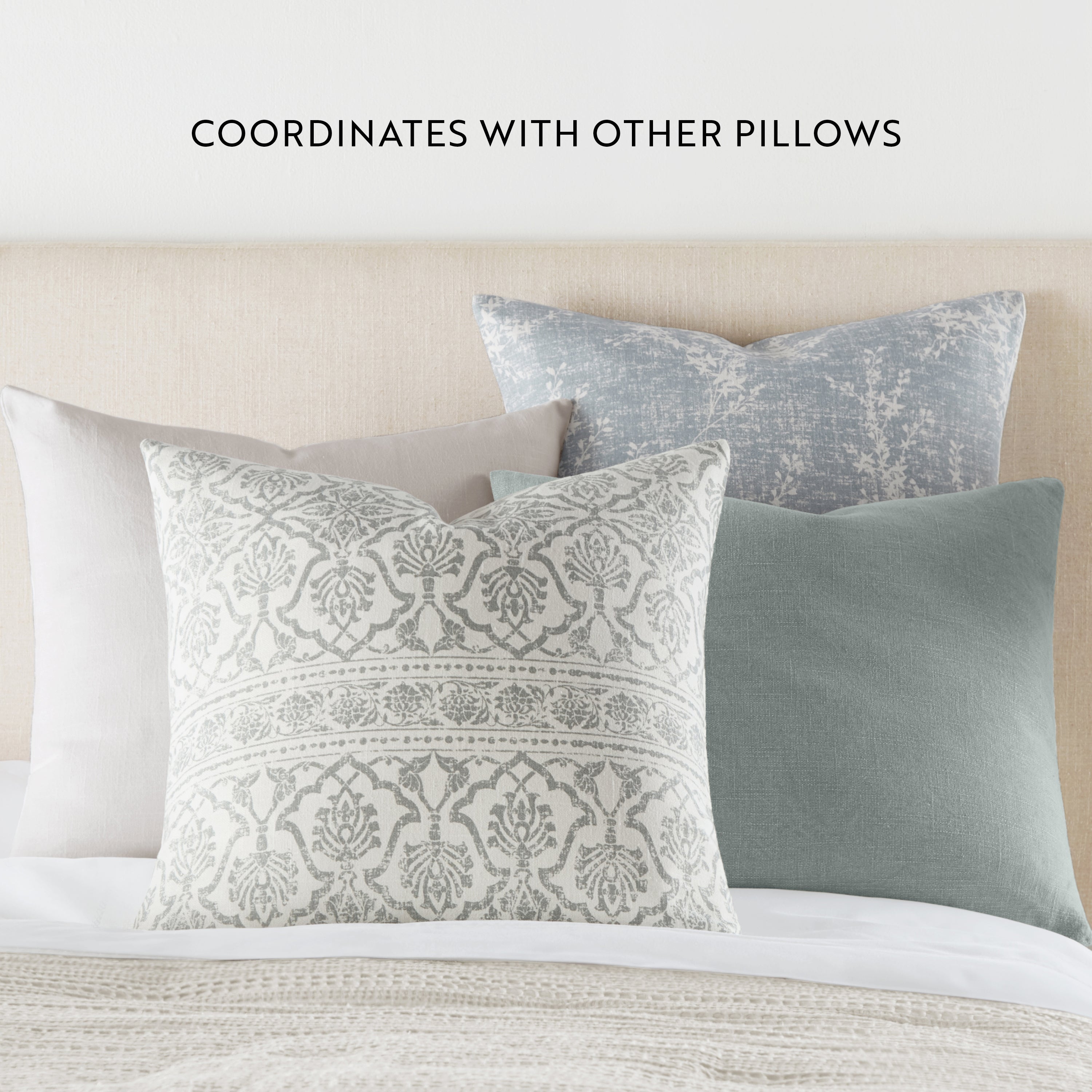 Stone Washed and Distressed Cotton Decor Throw Pillow Cover
