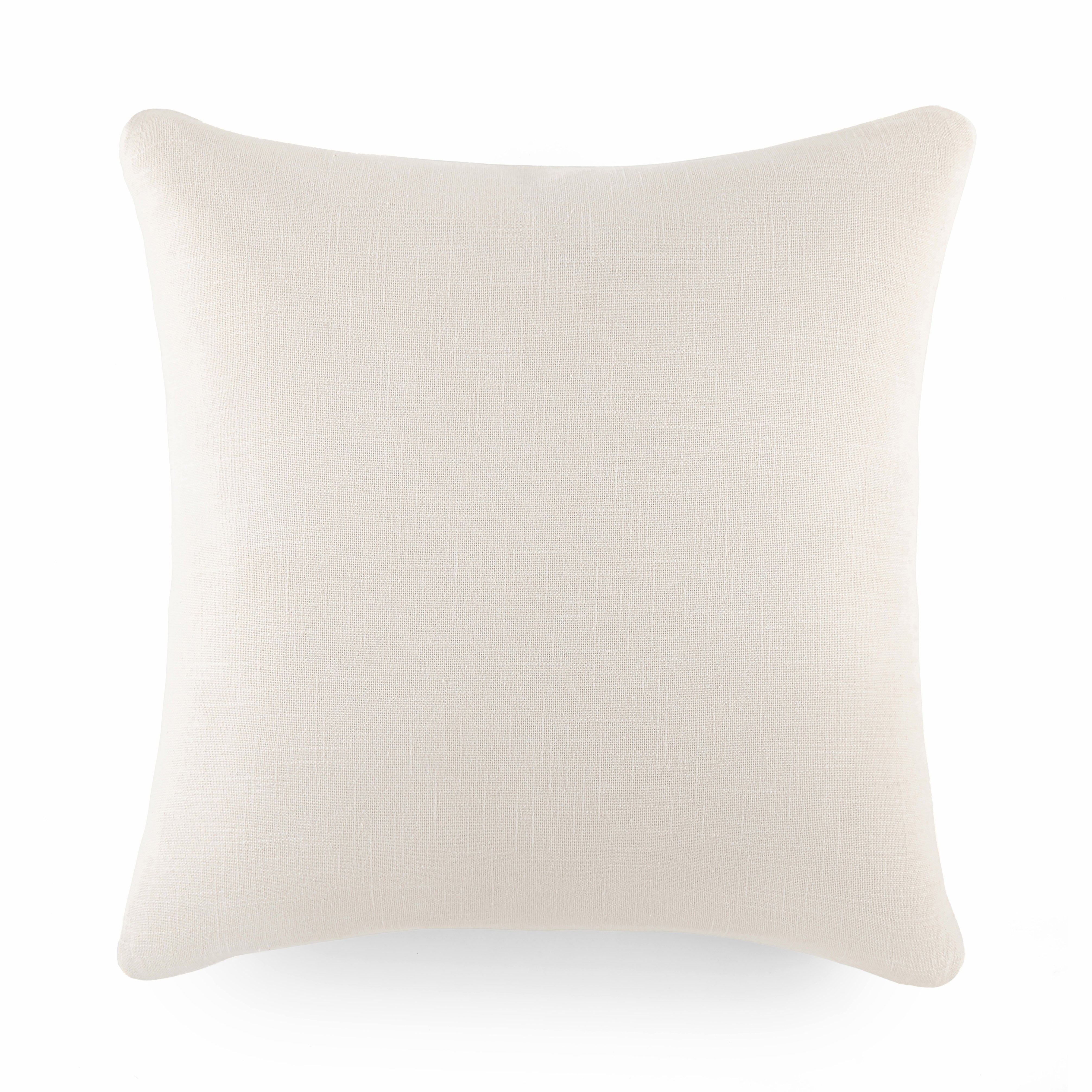 Stone Washed and Distressed Cotton Decor Throw Pillow Cover