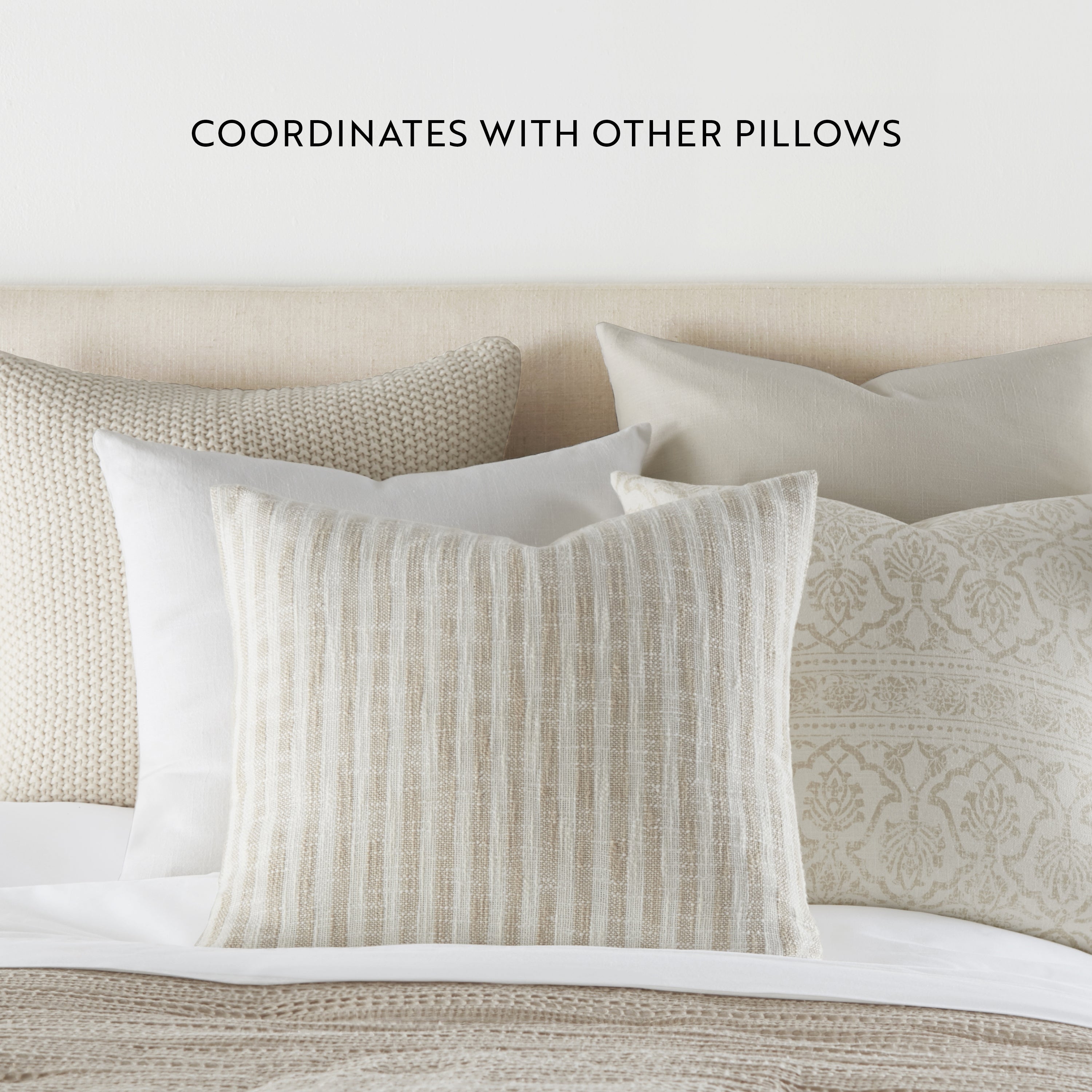 Stone Washed and Distressed Cotton Decor Throw Pillow Cover