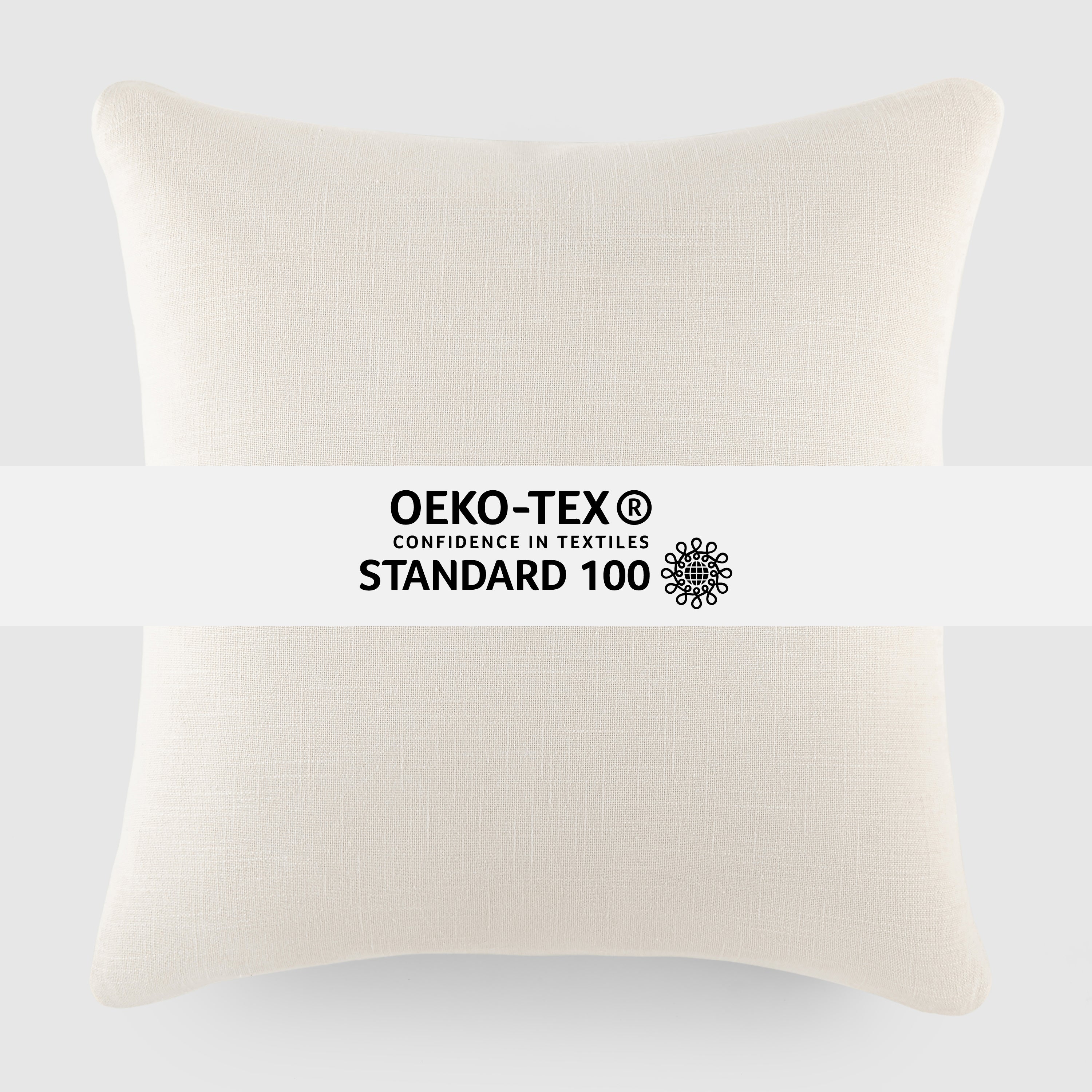 Stone Washed and Distressed Cotton Decor Throw Pillow Cover