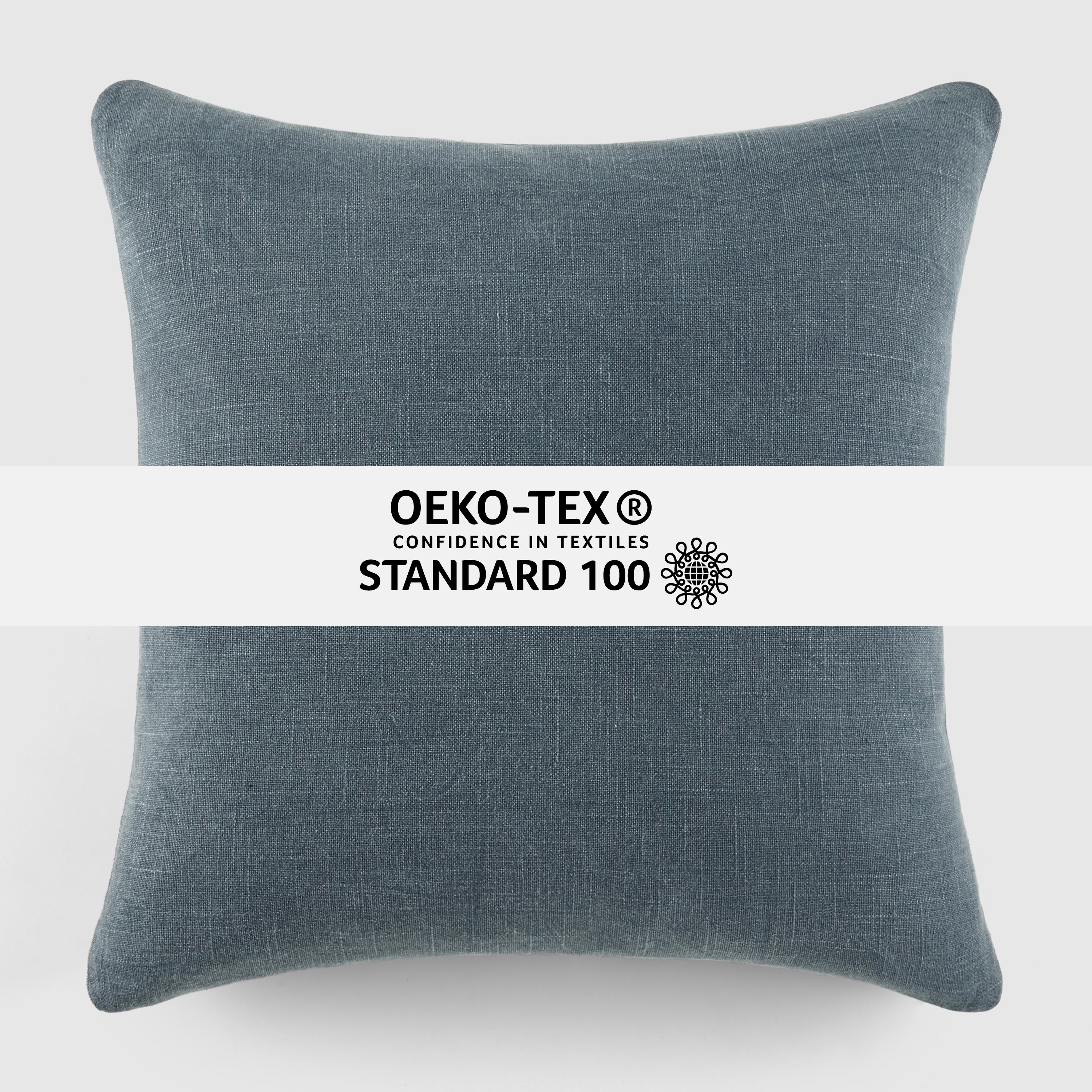 Stone Washed and Distressed Cotton Decor Throw Pillow Cover