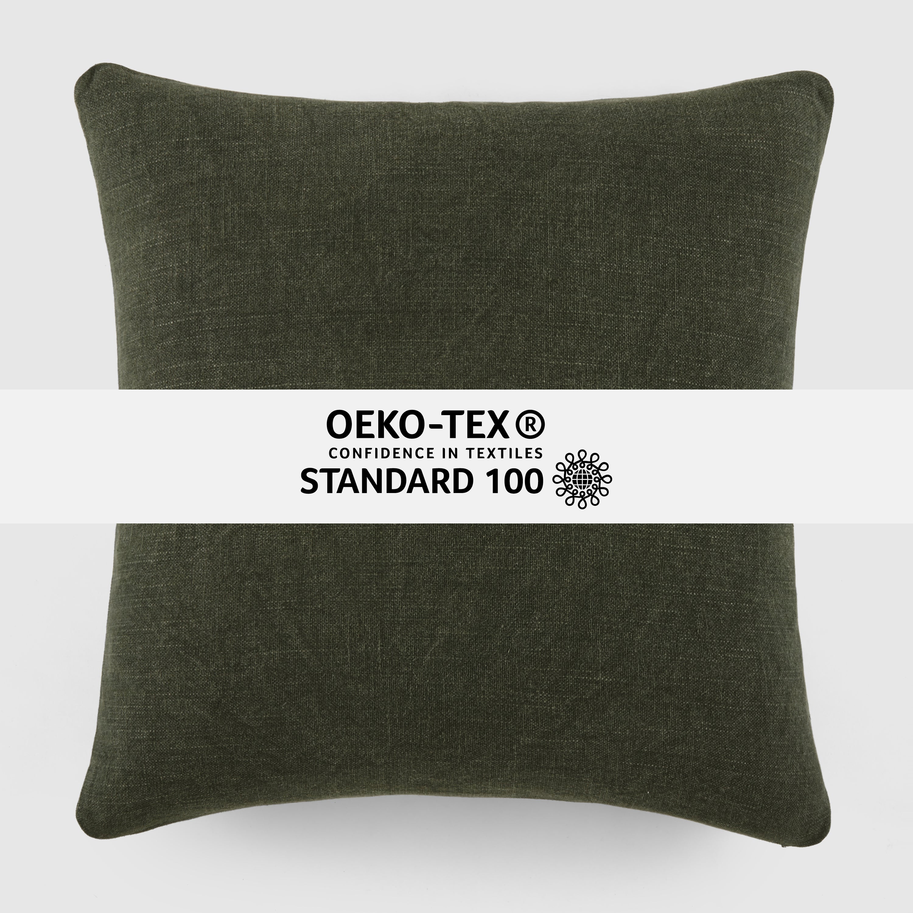 Stone Washed and Distressed Cotton Decor Throw Pillow Cover