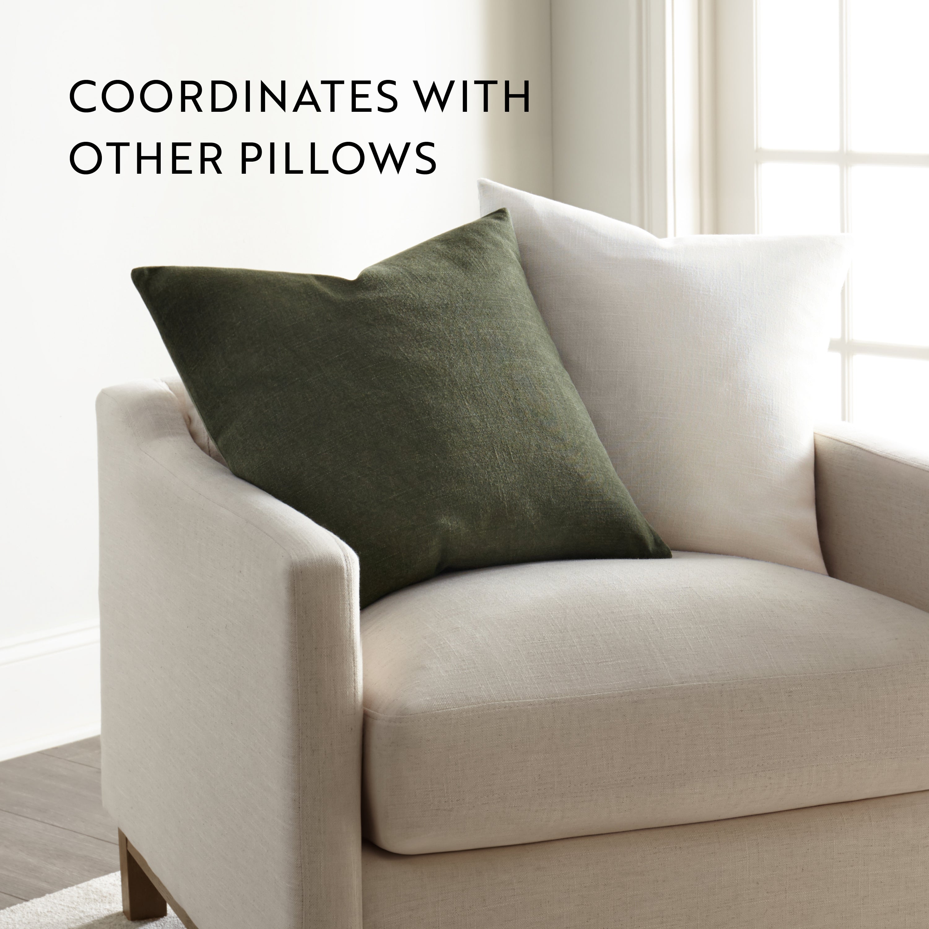Stone Washed and Distressed Cotton Decor Throw Pillow Cover