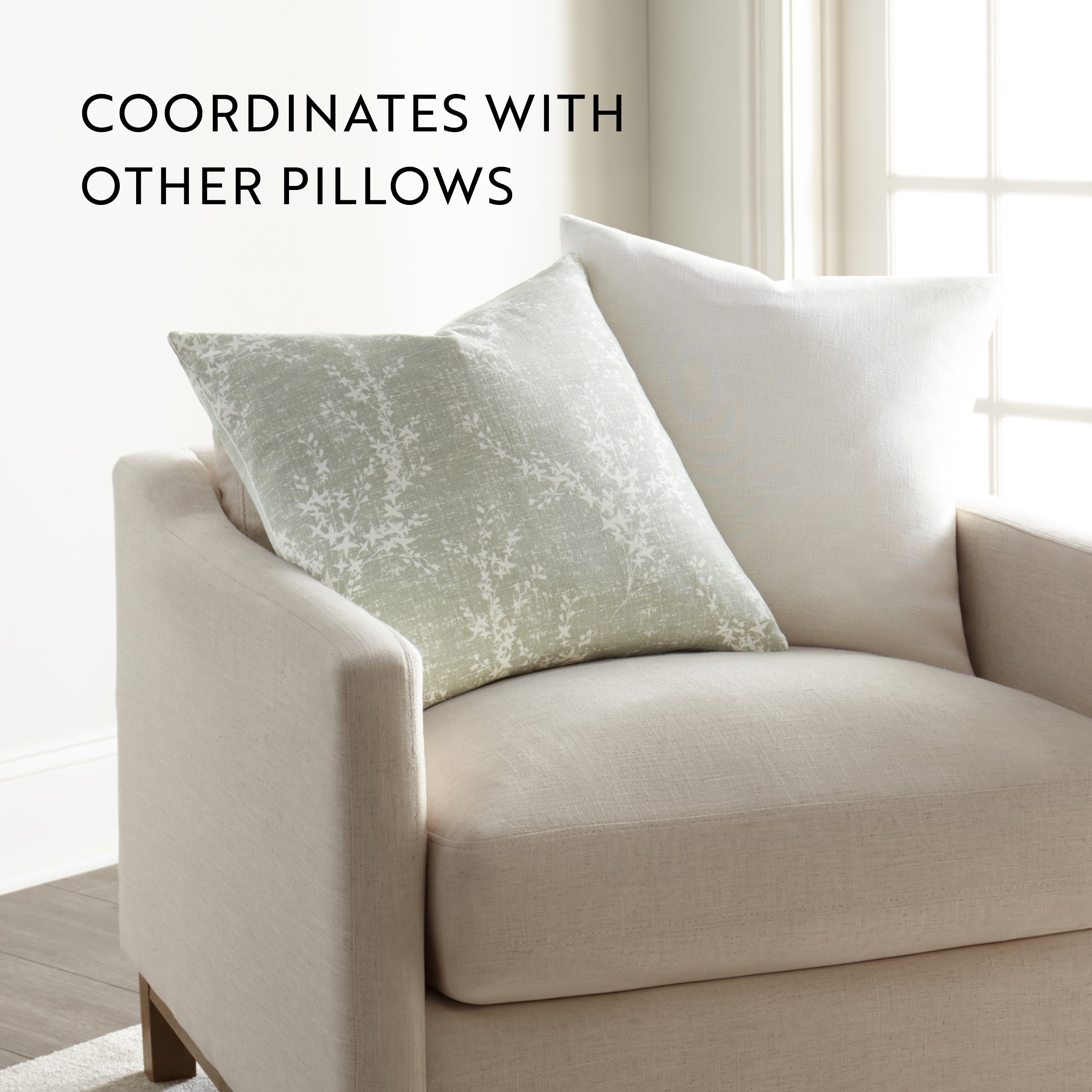 Willow Elegant Cotton Decor Throw Pillow Cover