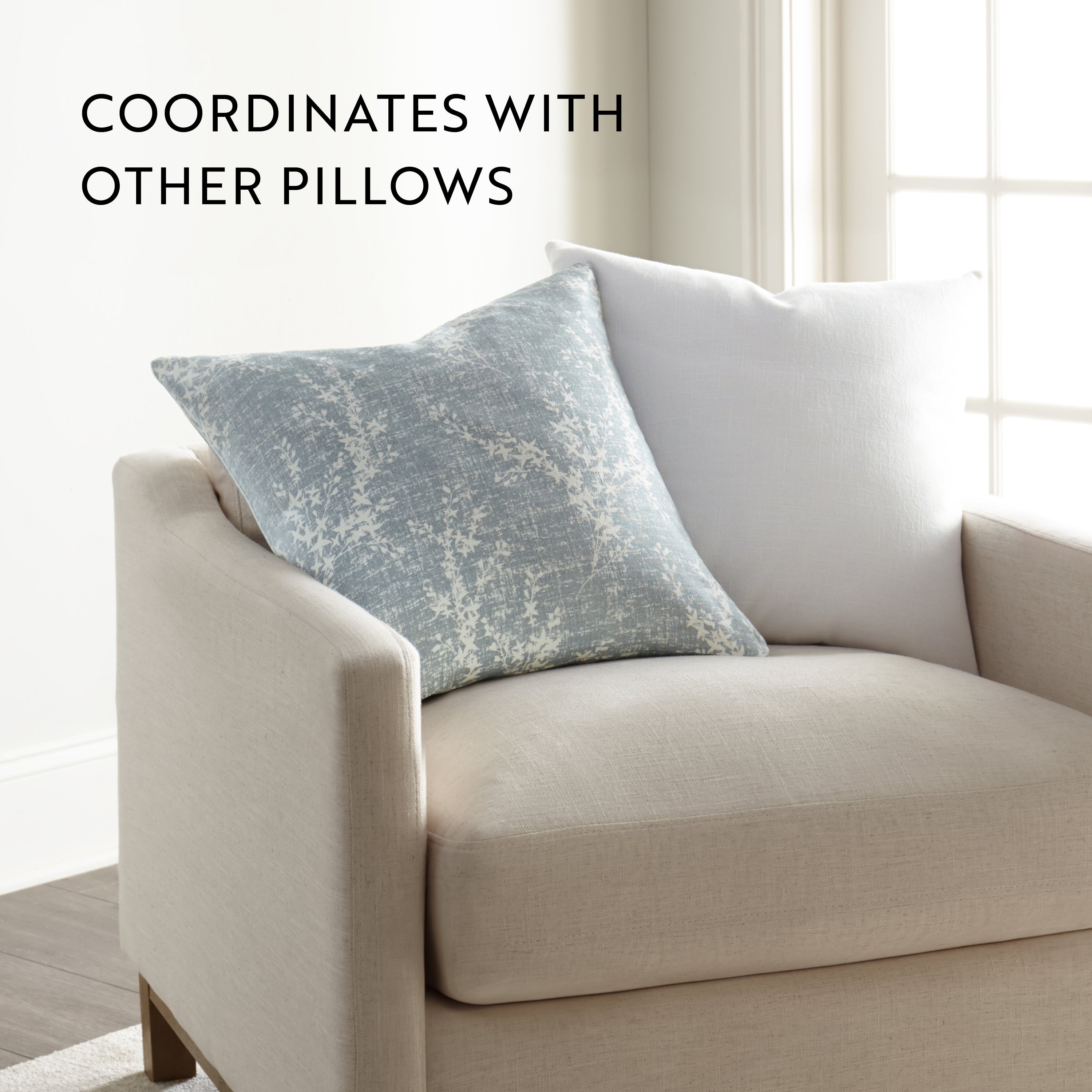 Willow Elegant Cotton Decor Throw Pillow Cover