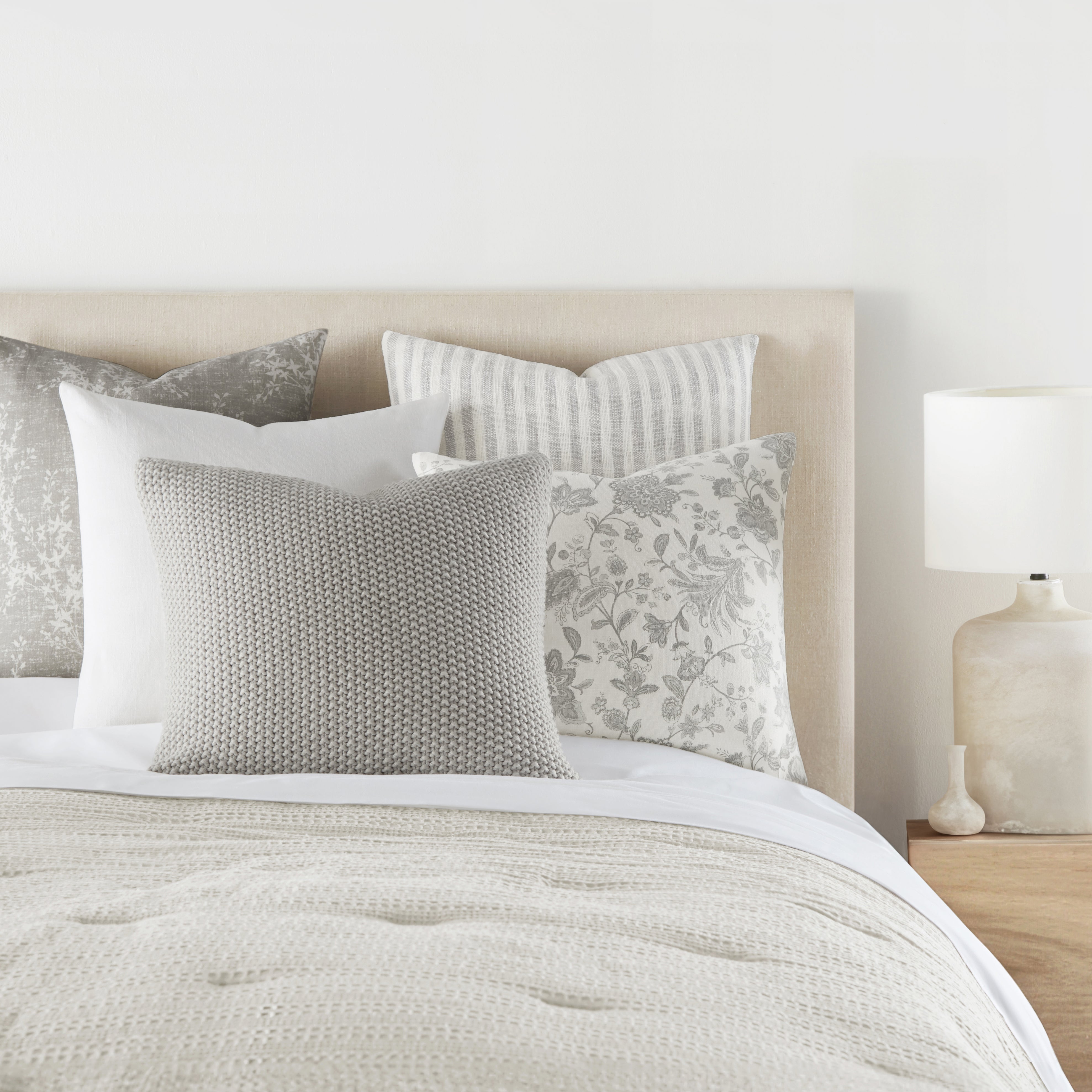 Willow Elegant Cotton Decor Throw Pillow Cover