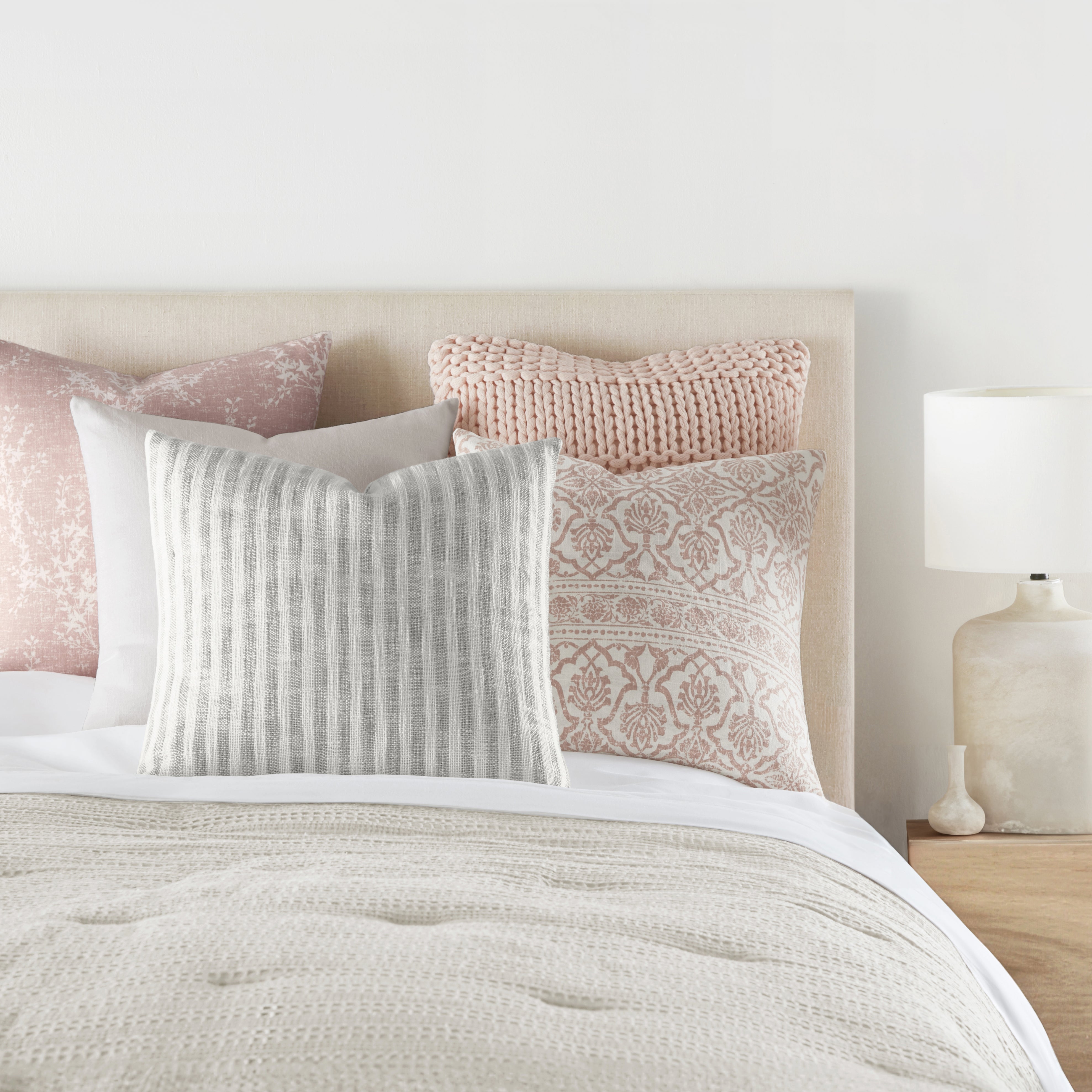 Willow Elegant Cotton Decor Throw Pillow Cover