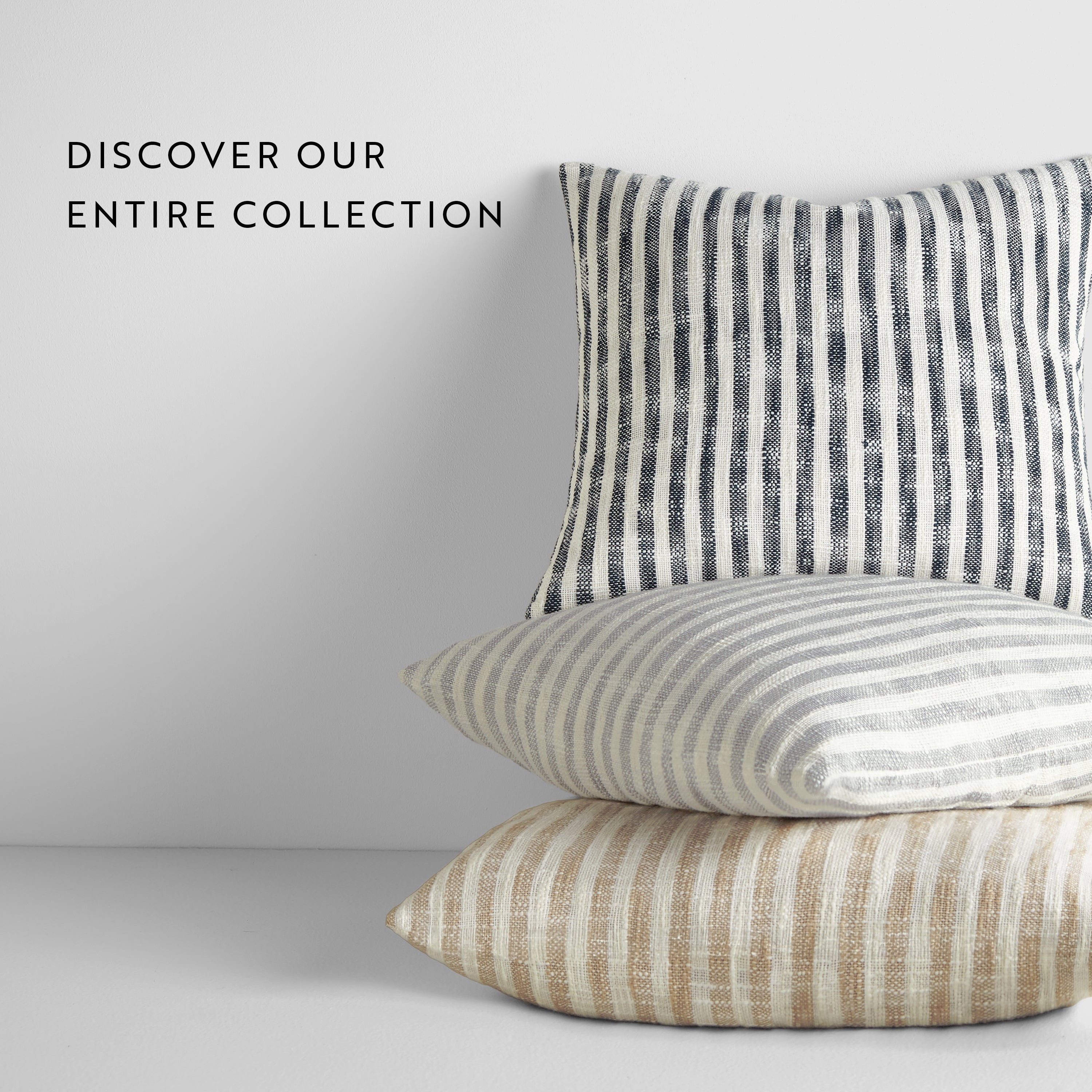 Bengal Stripe Yarn-Dyed Cotton Decor Throw Pillow Cover