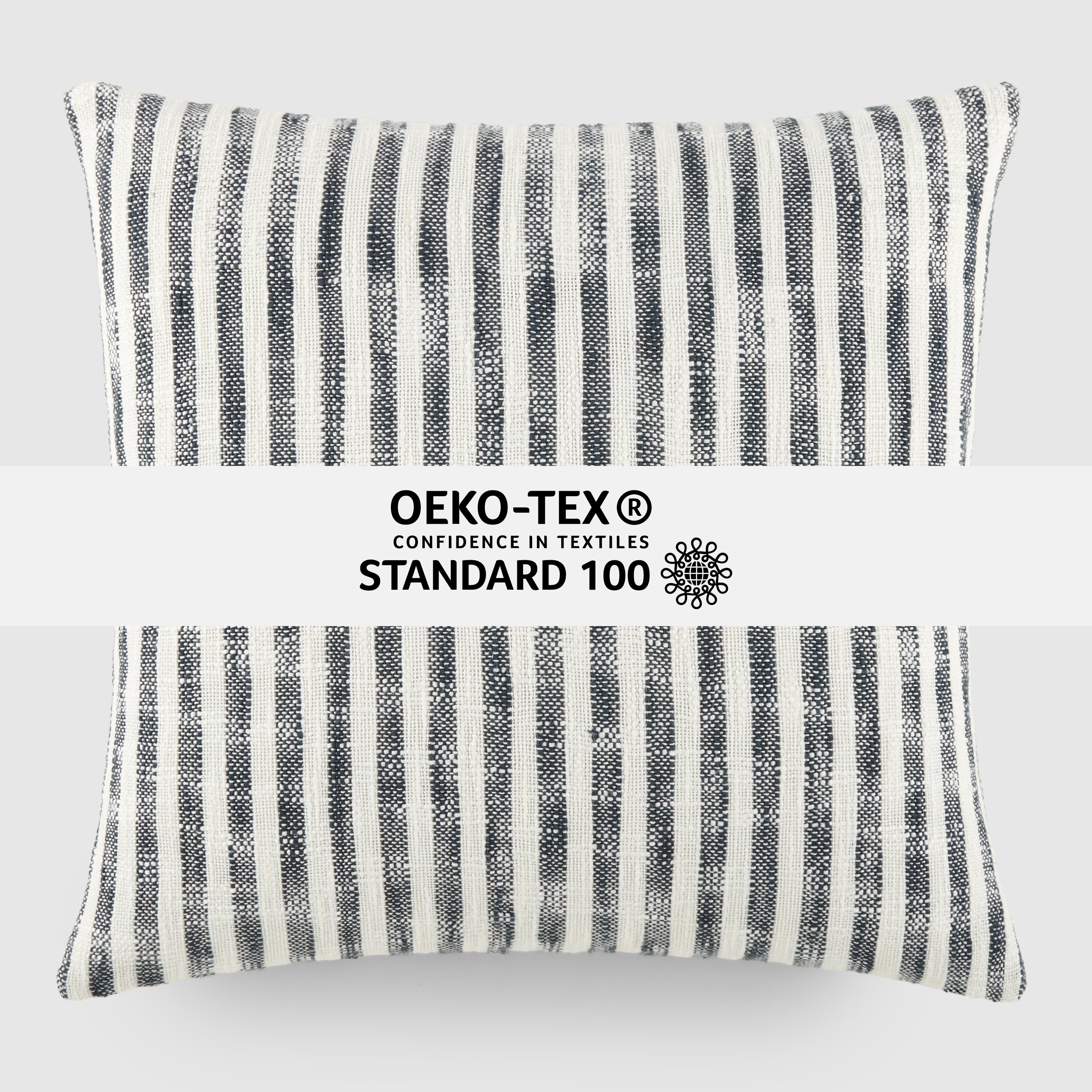 Bengal Stripe Yarn-Dyed Cotton Decor Throw Pillow Cover