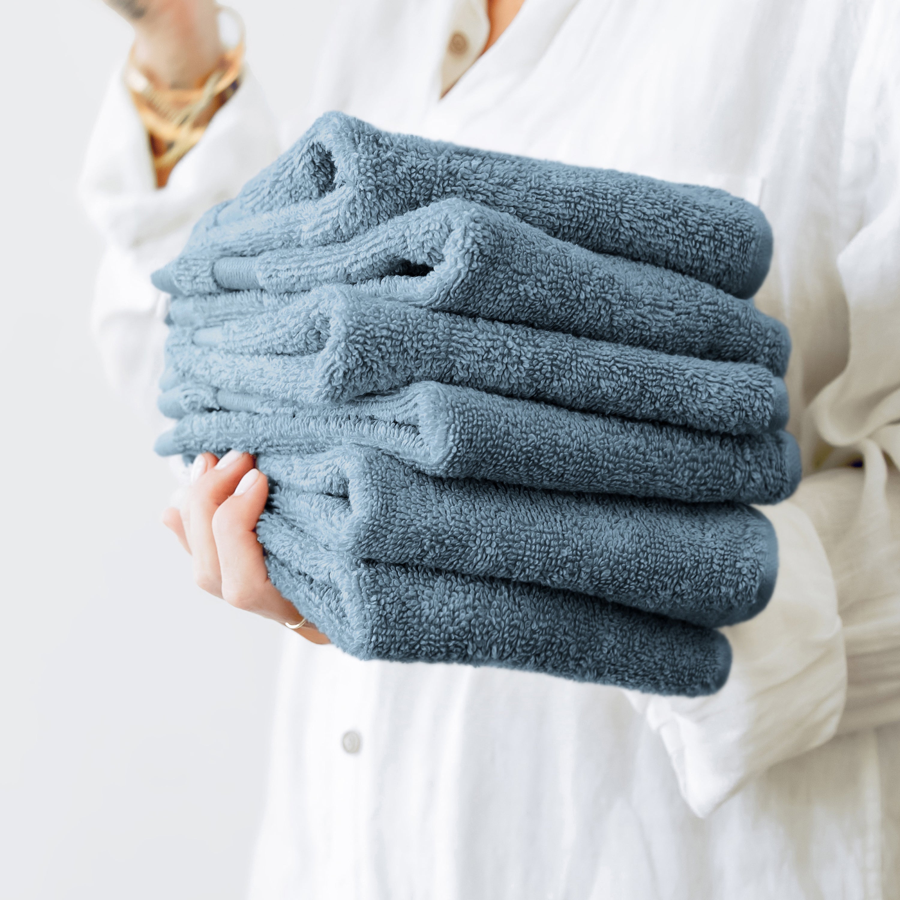 6-Pack 100% Cotton Hotel-Quality Washcloths