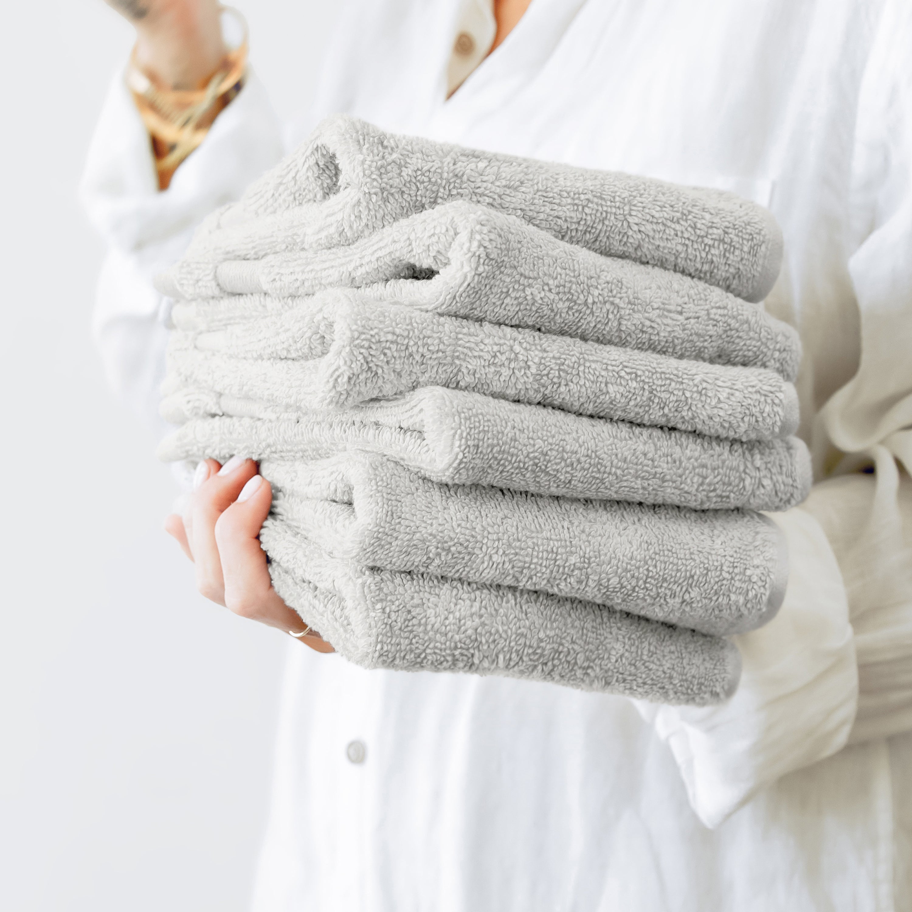 6-Pack 100% Cotton Hotel-Quality Washcloths