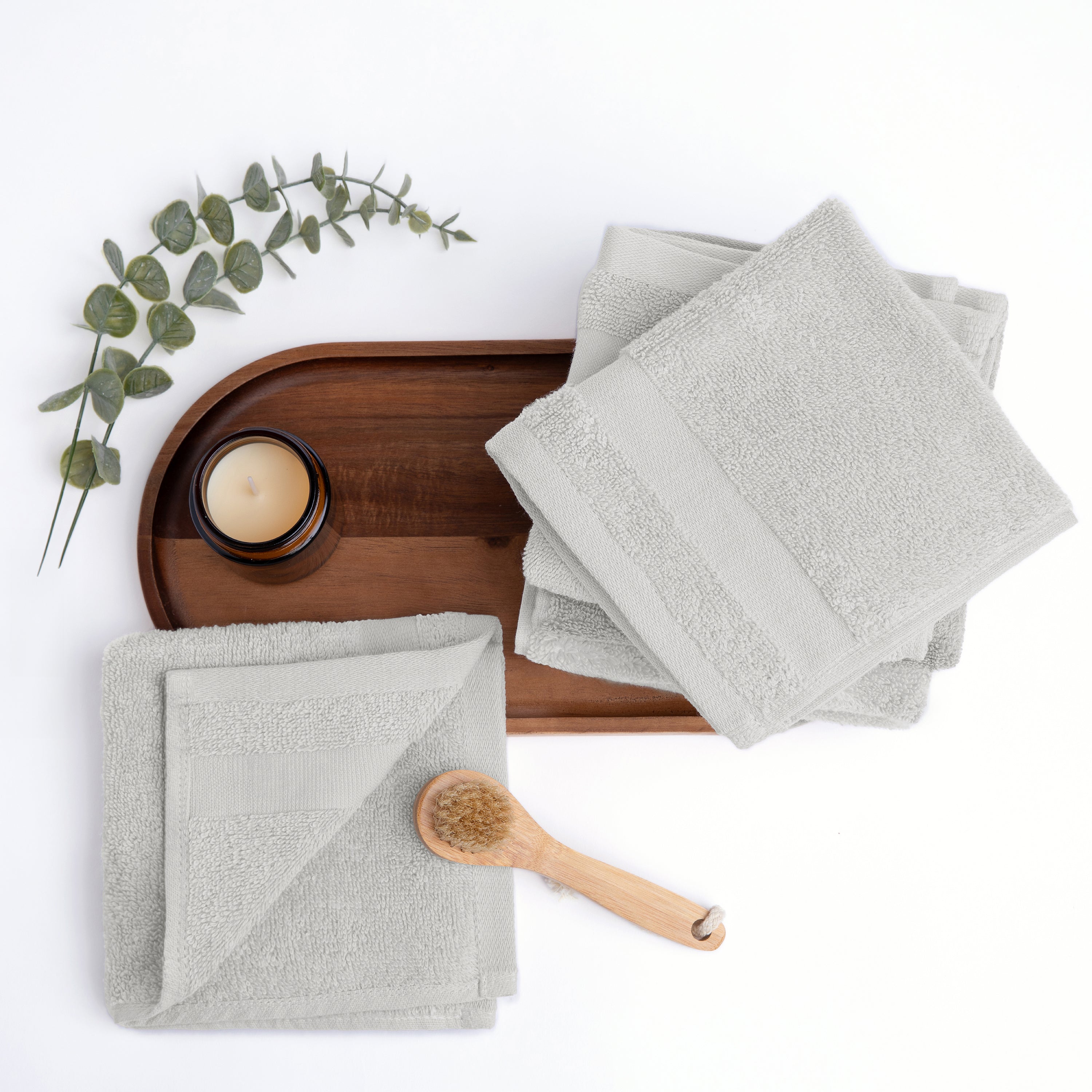 6-Pack 100% Cotton Hotel-Quality Washcloths
