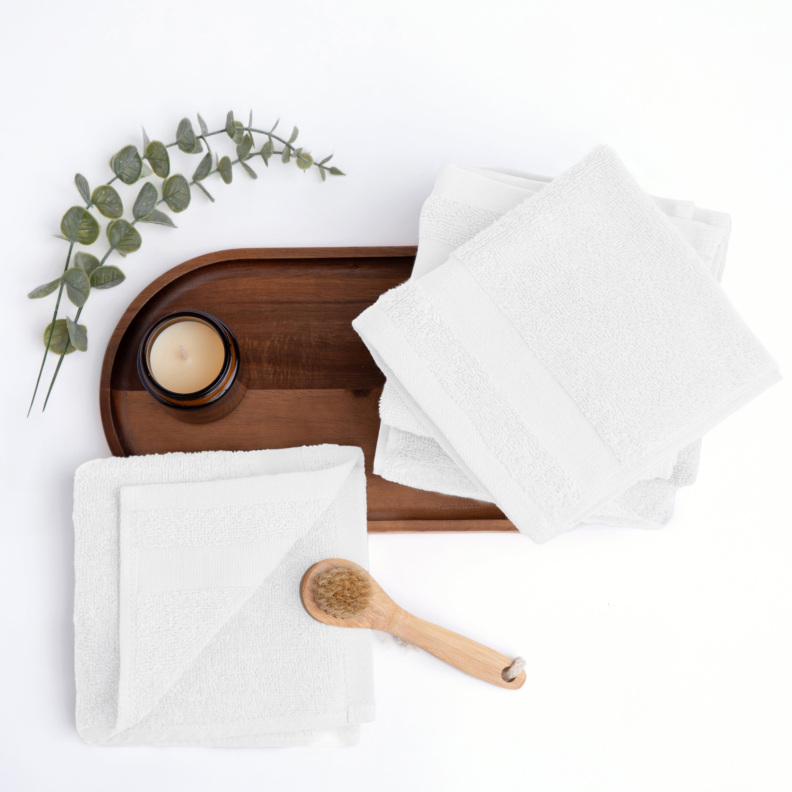 6-Pack 100% Cotton Hotel-Quality Washcloths