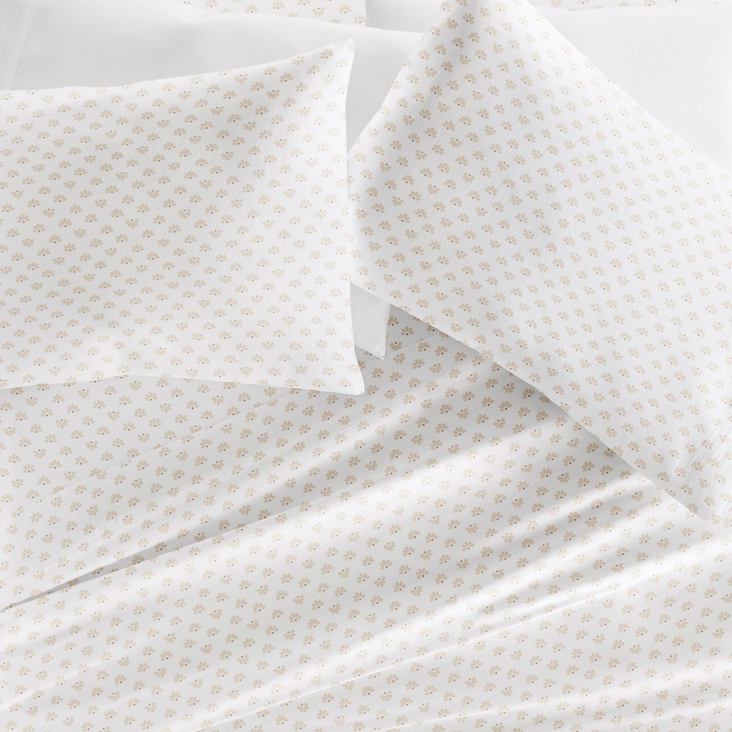 Moon Daisies 100% Cotton Long Staple Sheet Set