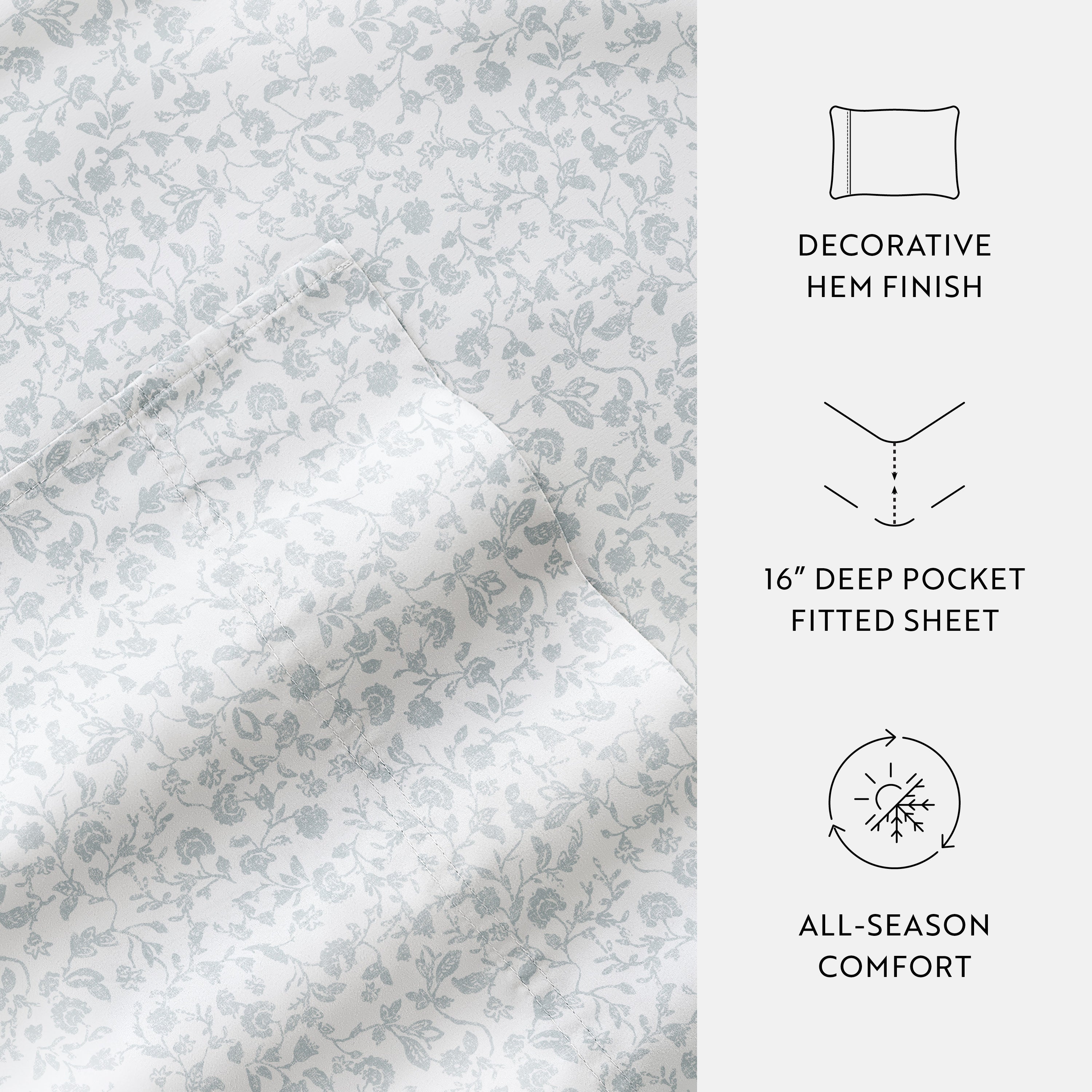 Rustic Jacobean 100% Cotton Long Staple Sheet Set