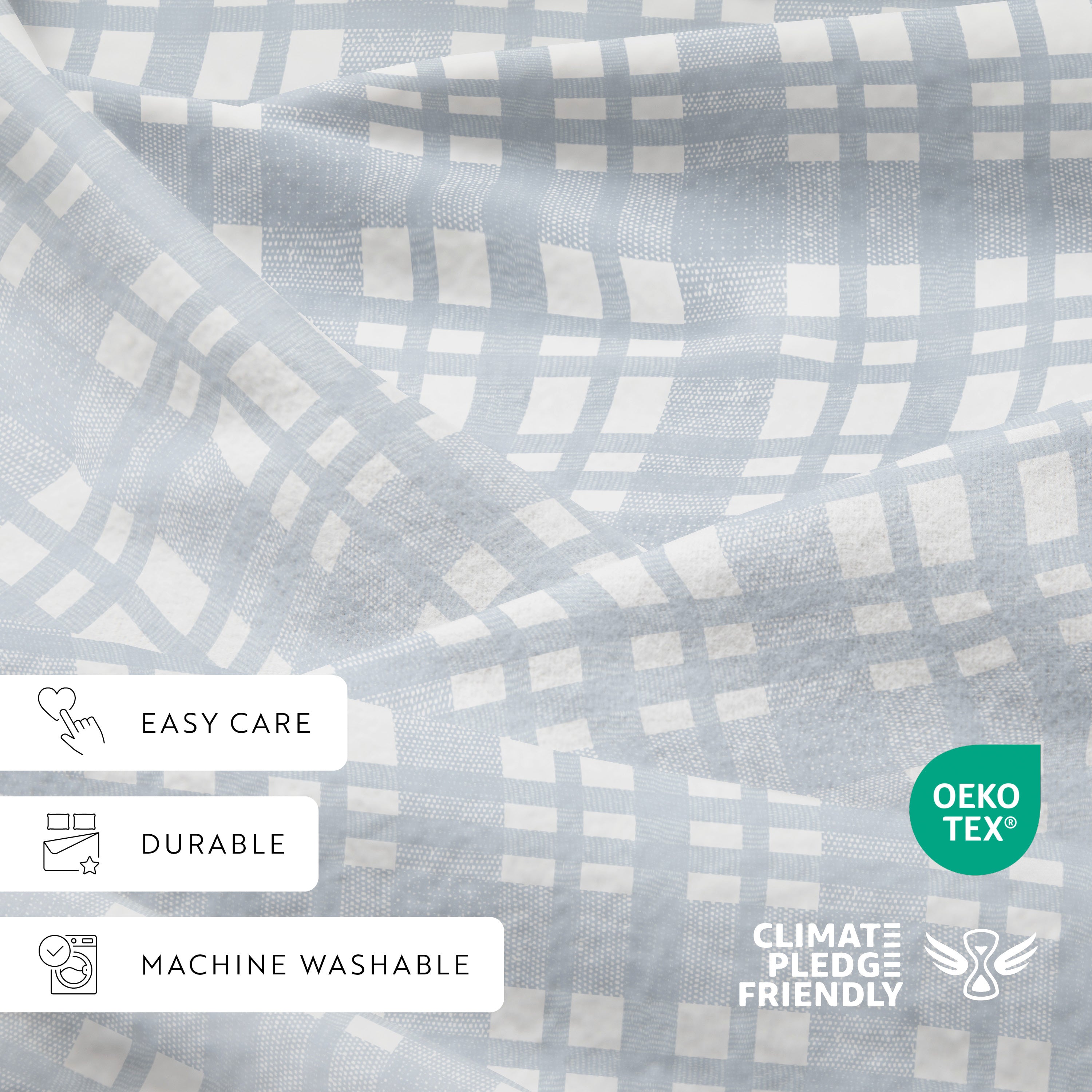 Woven 4-Piece 100% Cotton Flannel Sheet Set