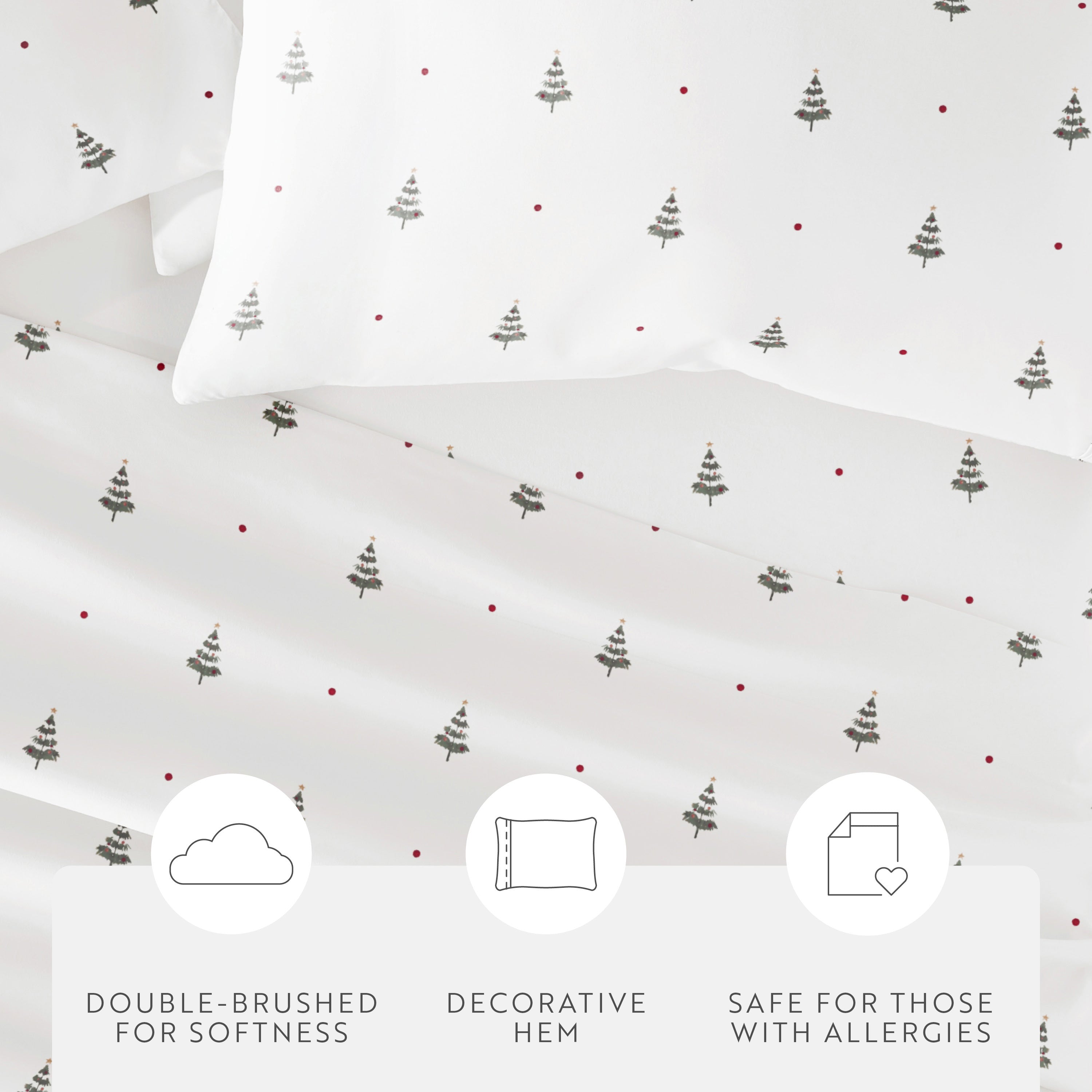Christmas Tree 4-Piece Patterned Sheet Set