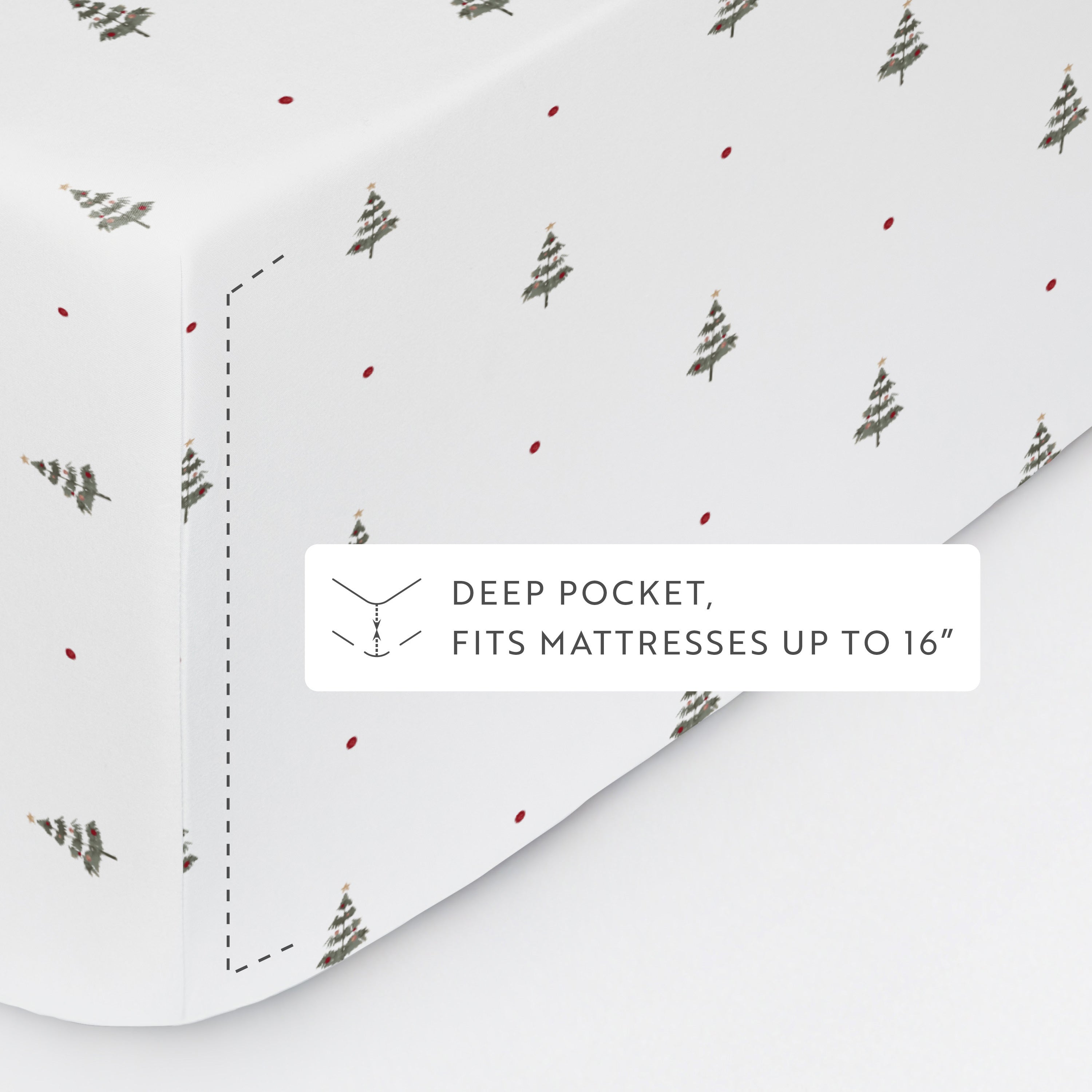 Christmas Tree 4-Piece Patterned Sheet Set