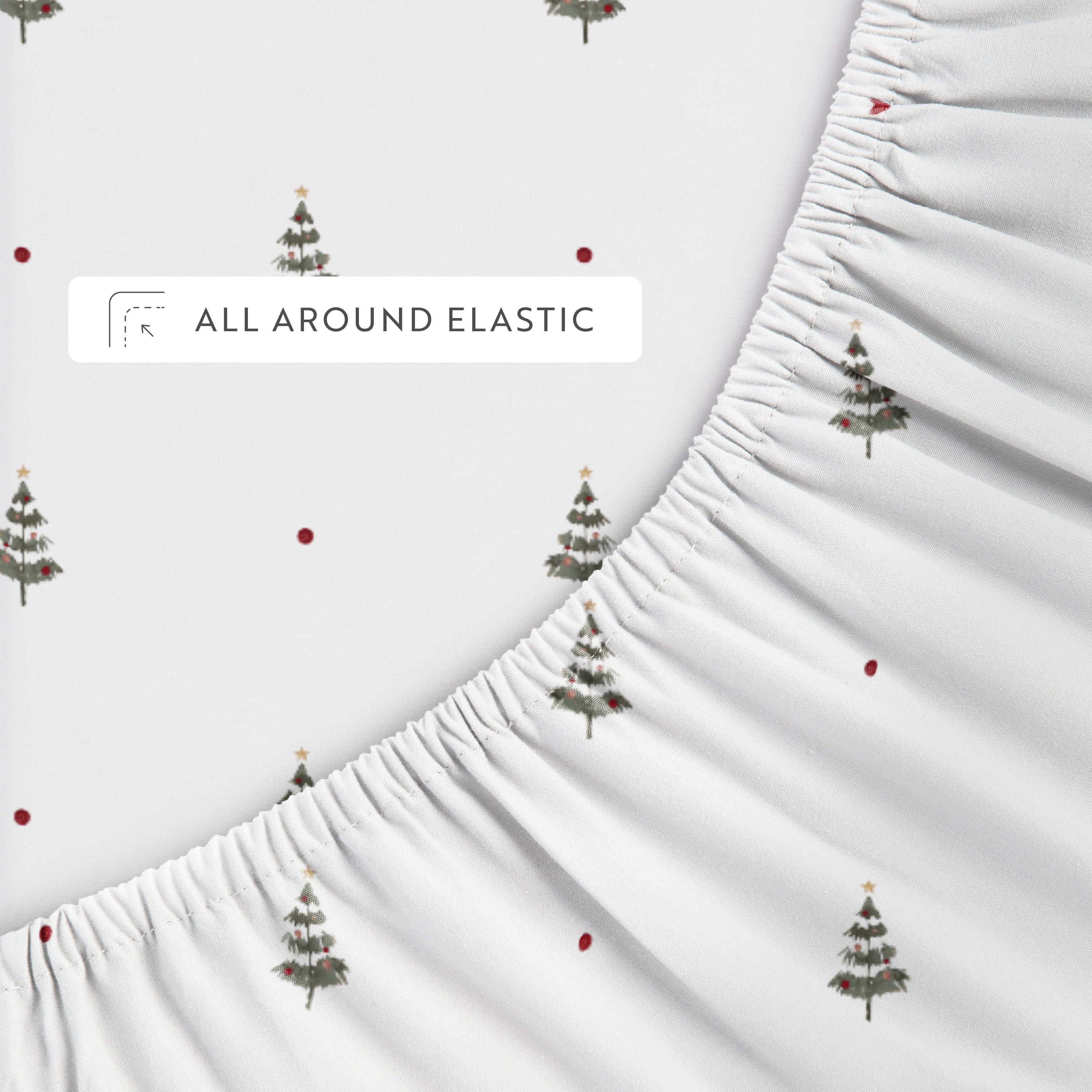 Christmas Tree 4-Piece Patterned Sheet Set