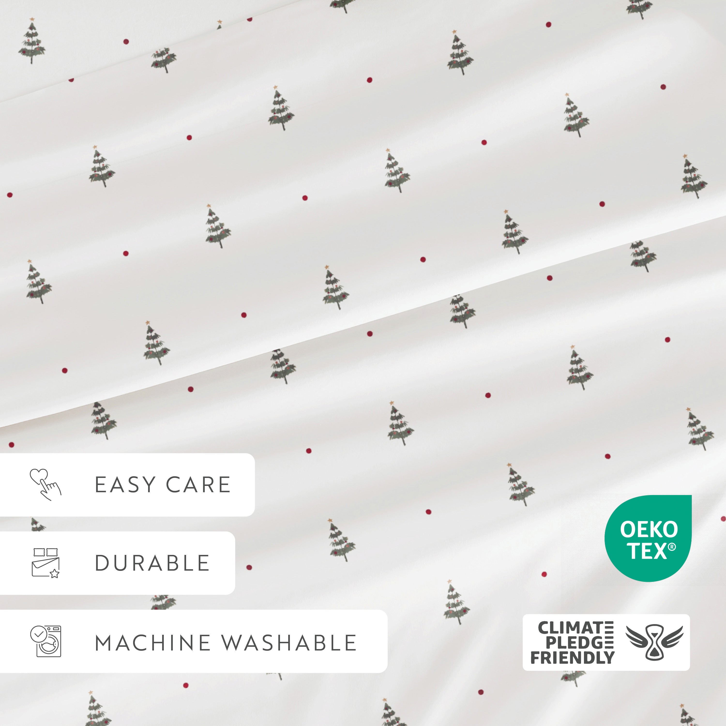 Christmas Tree 4-Piece Patterned Sheet Set