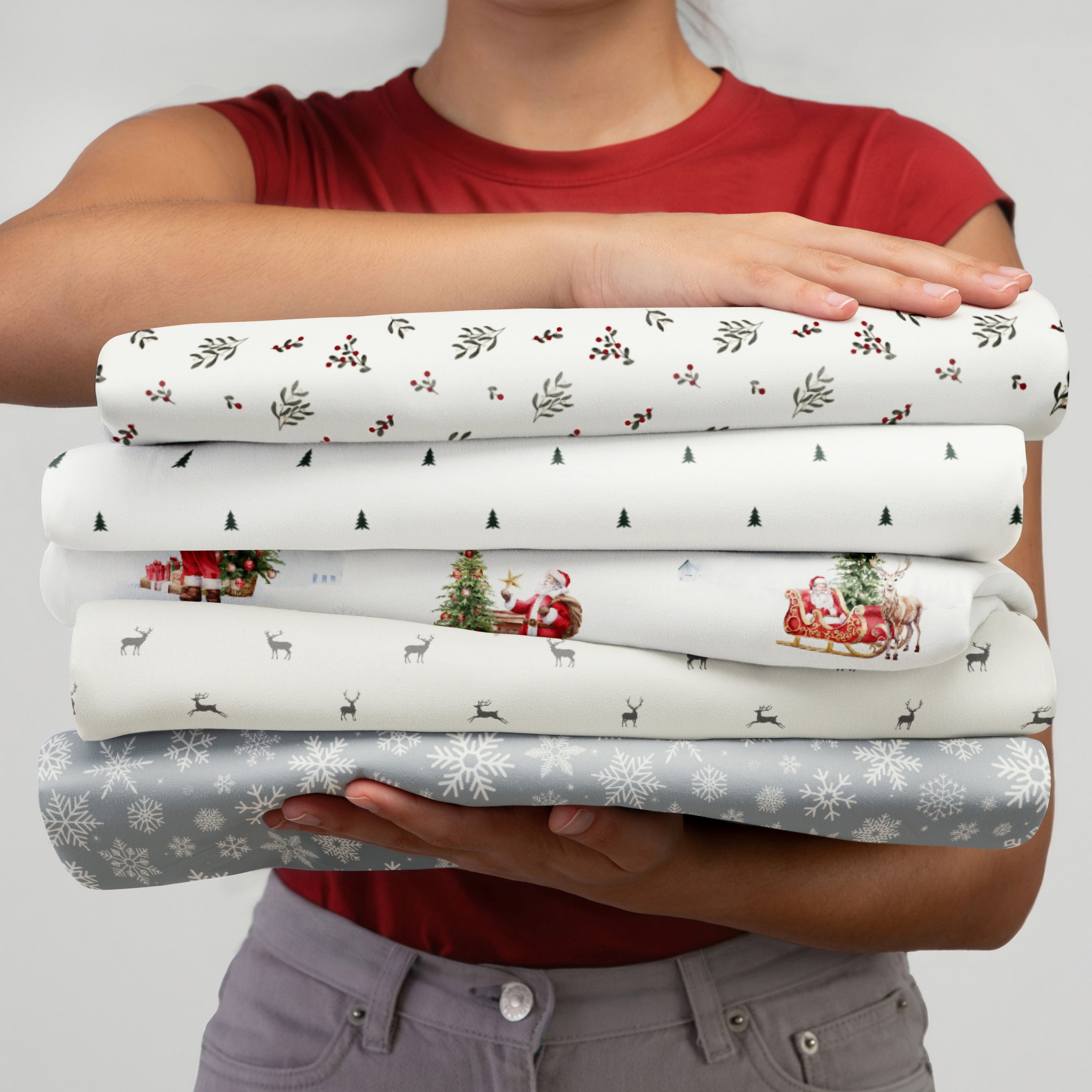 4-Piece Double Brushed Solid Sheet Set