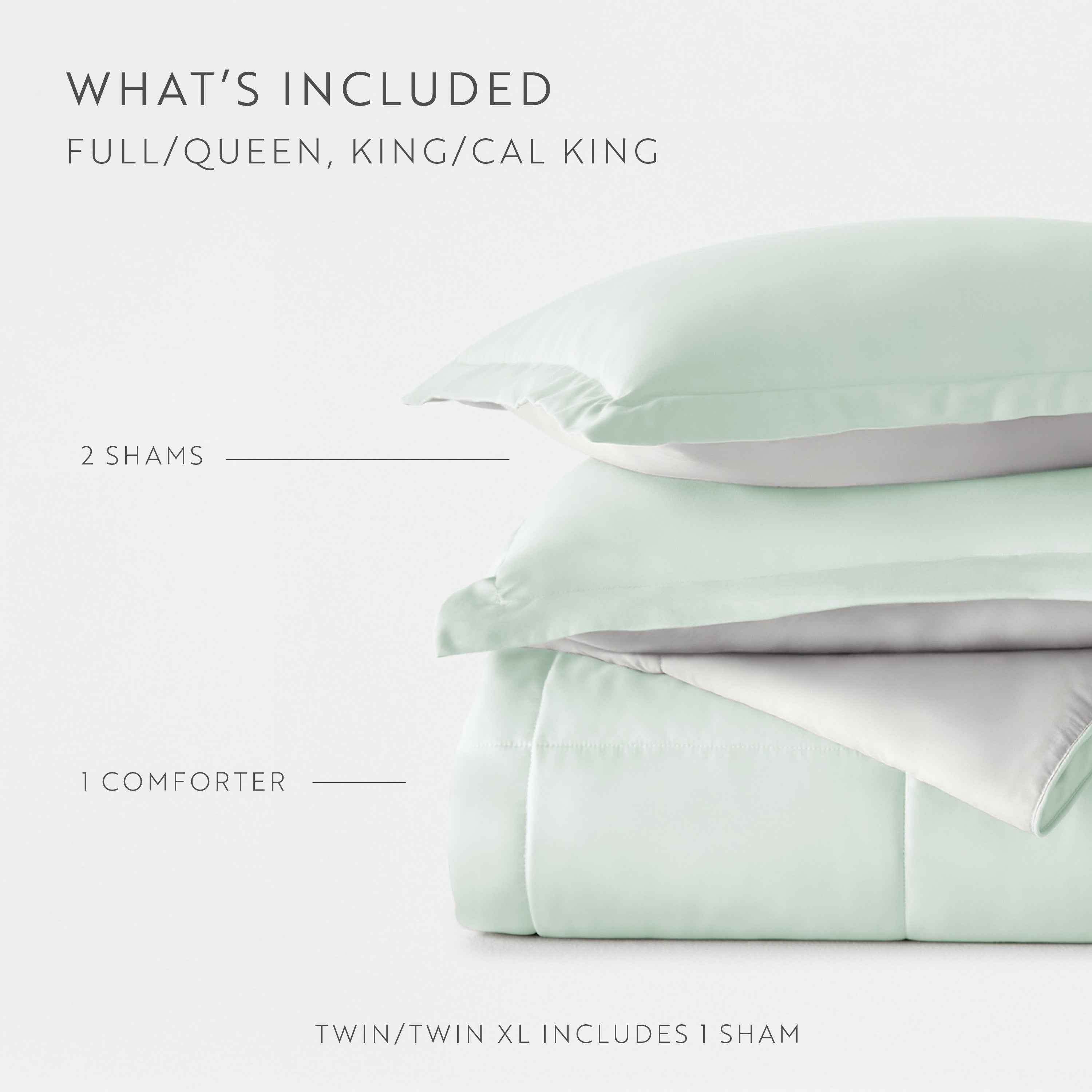 Lightweight All Season Reversible Down-Alternative Comforter Set