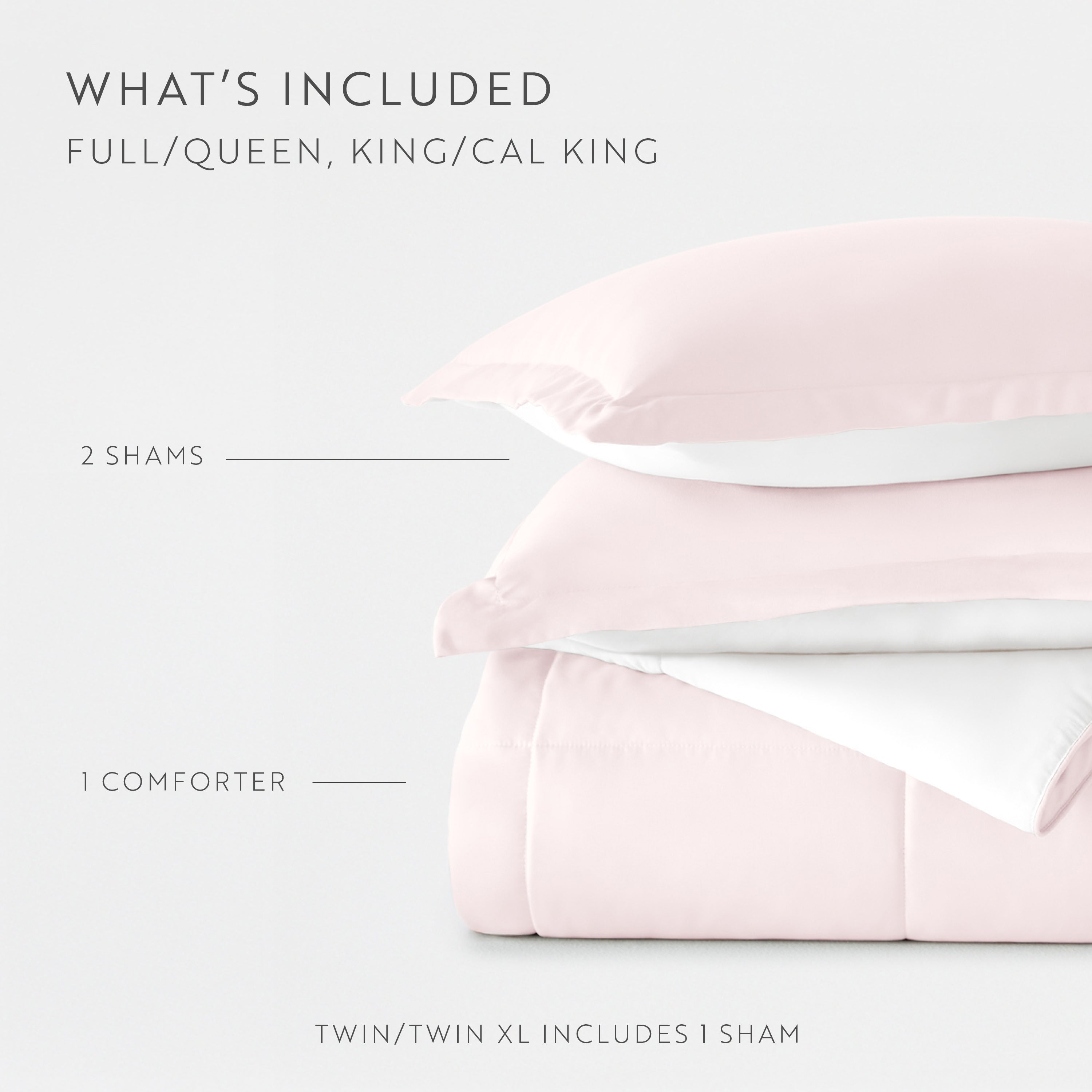 Lightweight All Season Reversible Down-Alternative Comforter Set