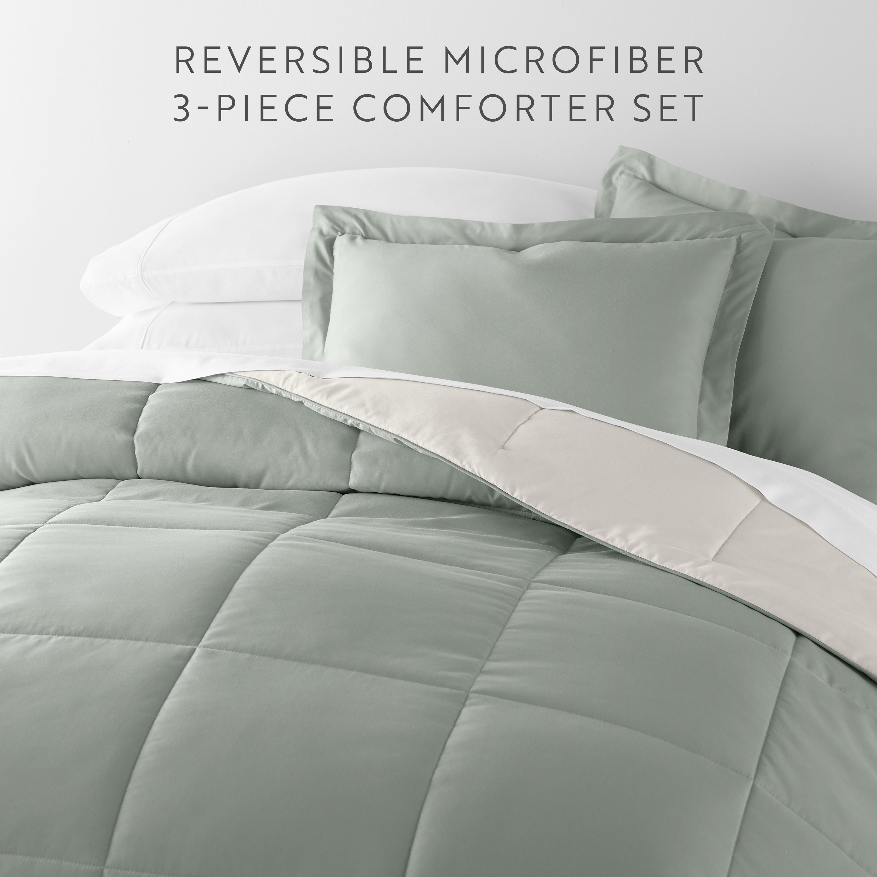 Lightweight All Season Reversible Down-Alternative Comforter Set