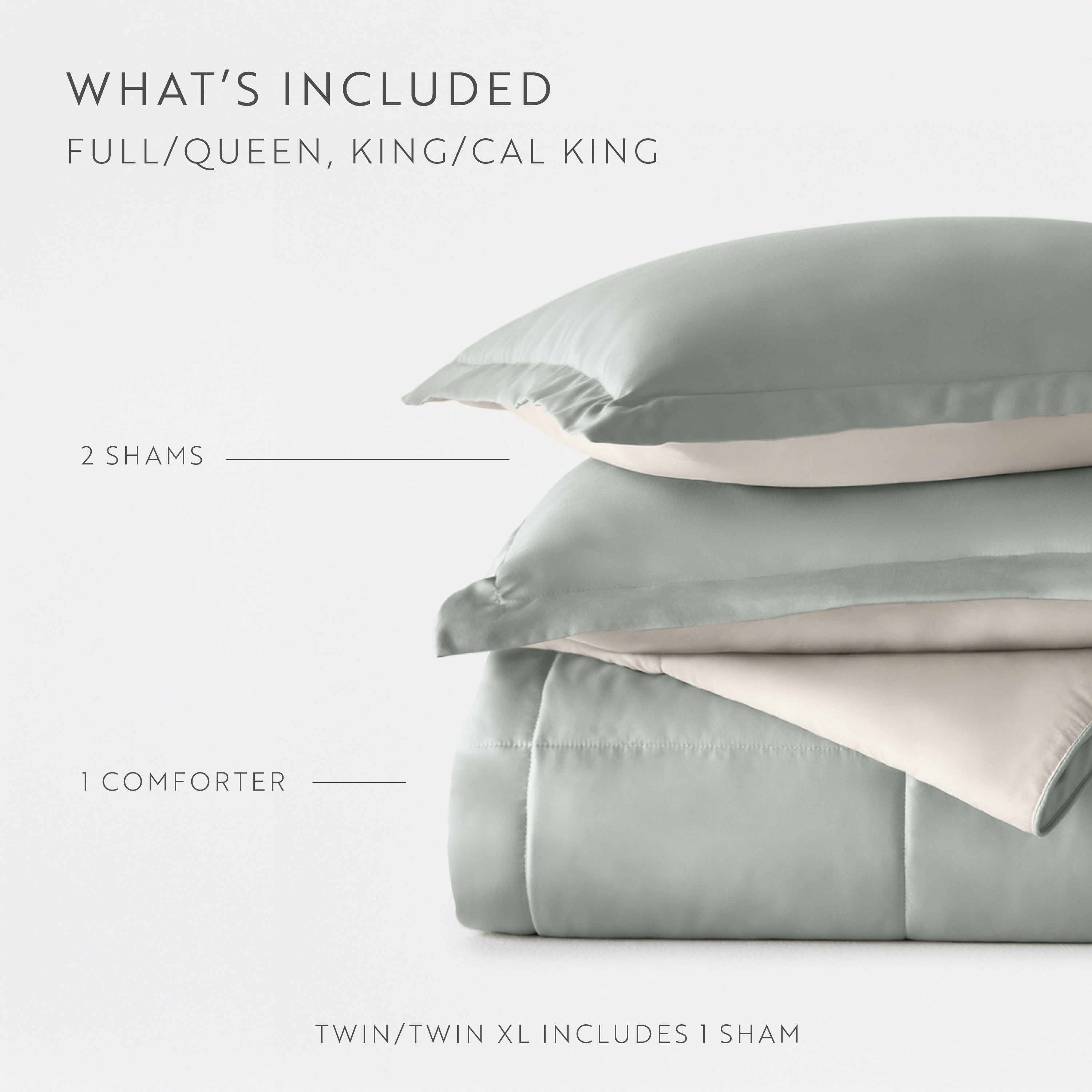 Lightweight All Season Reversible Down-Alternative Comforter Set